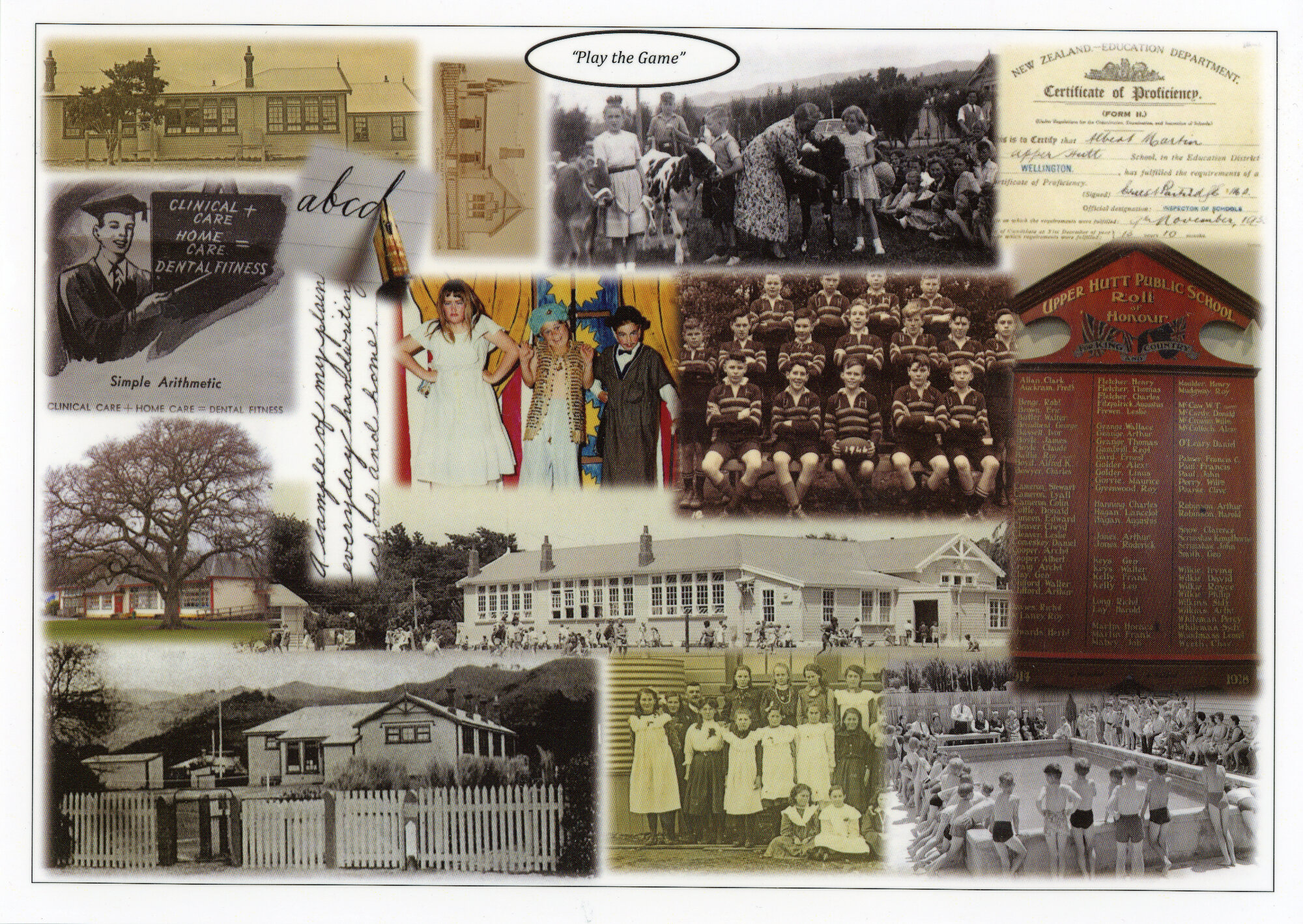 Upper Hutt School; 150th Anniversary Souvenir Placemat; 2014