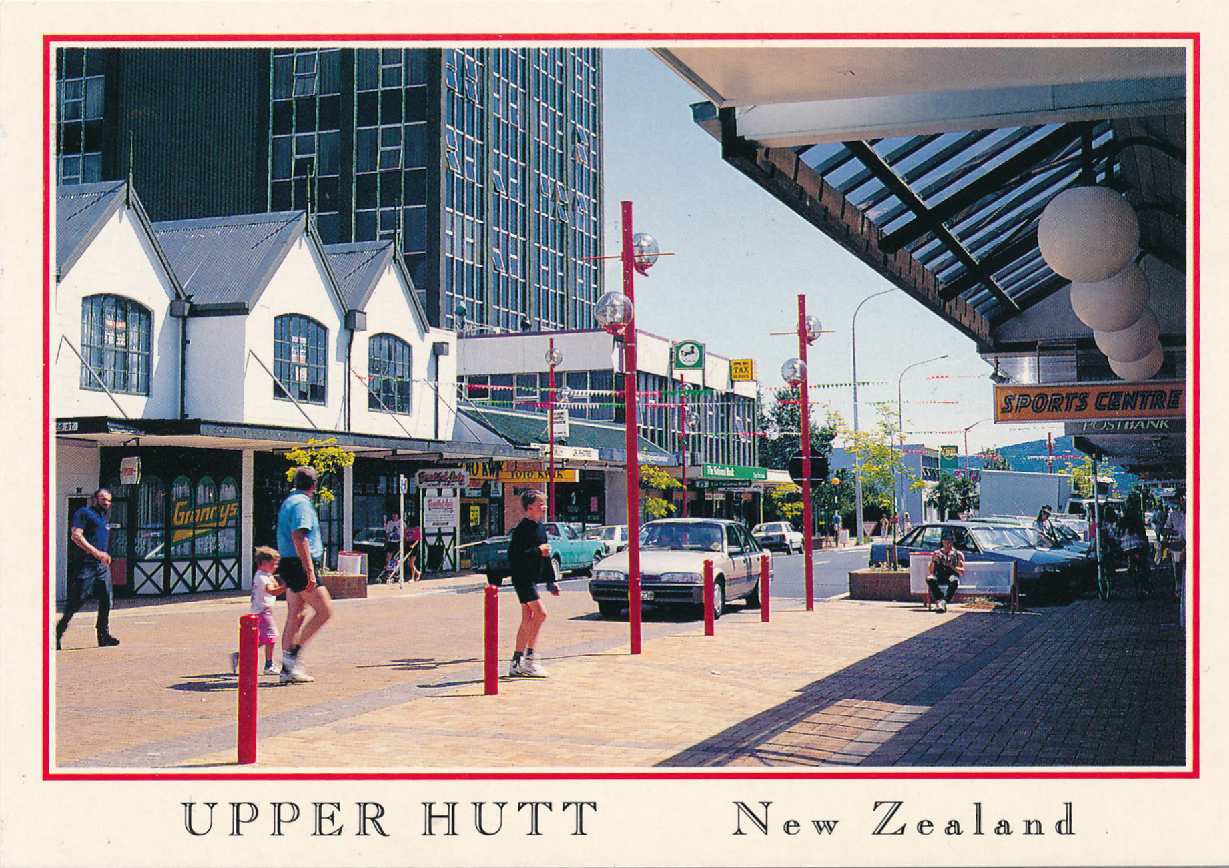 Postcard; Upper Hutt CBD; ca 1993