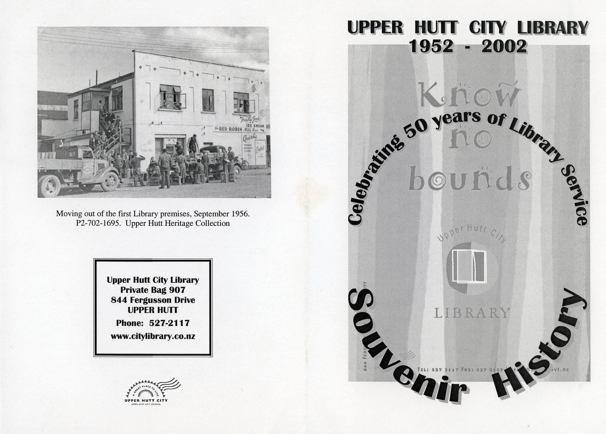 Upper Hutt City Library 1952-2002 pamphlet
