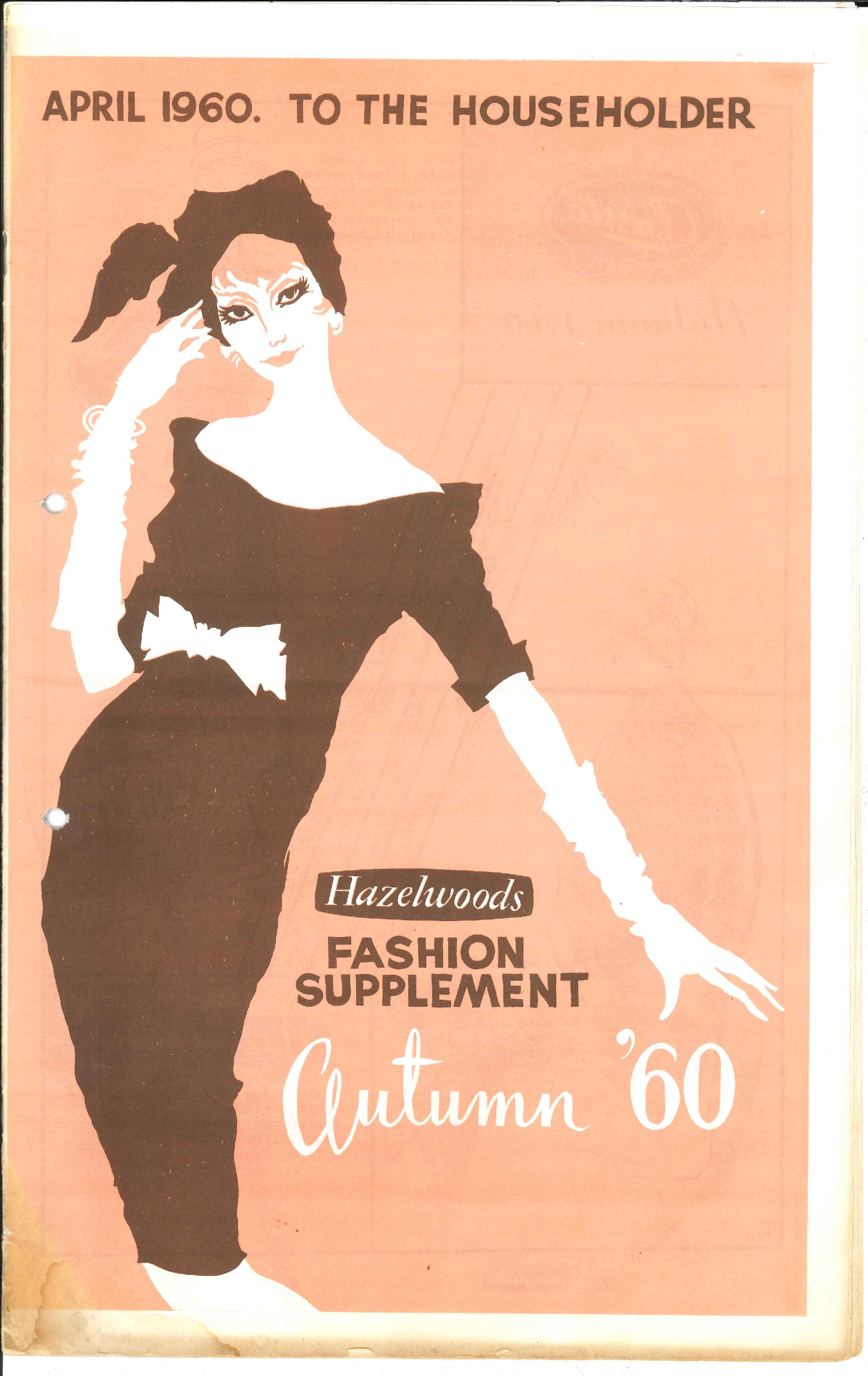 Hazelwoods fashion supplement, 1960