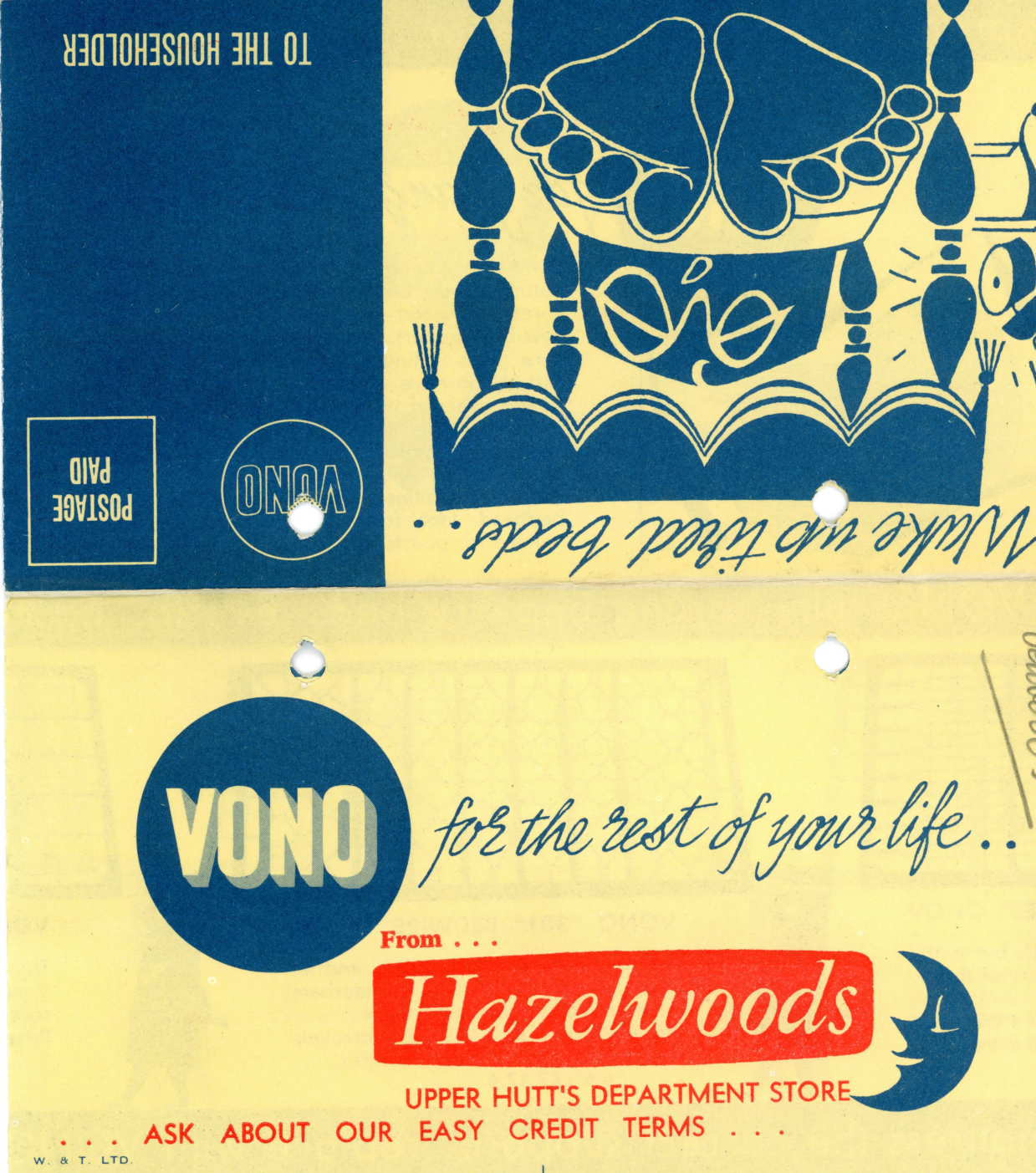 Hazelwoods Vono flyer, October 1963