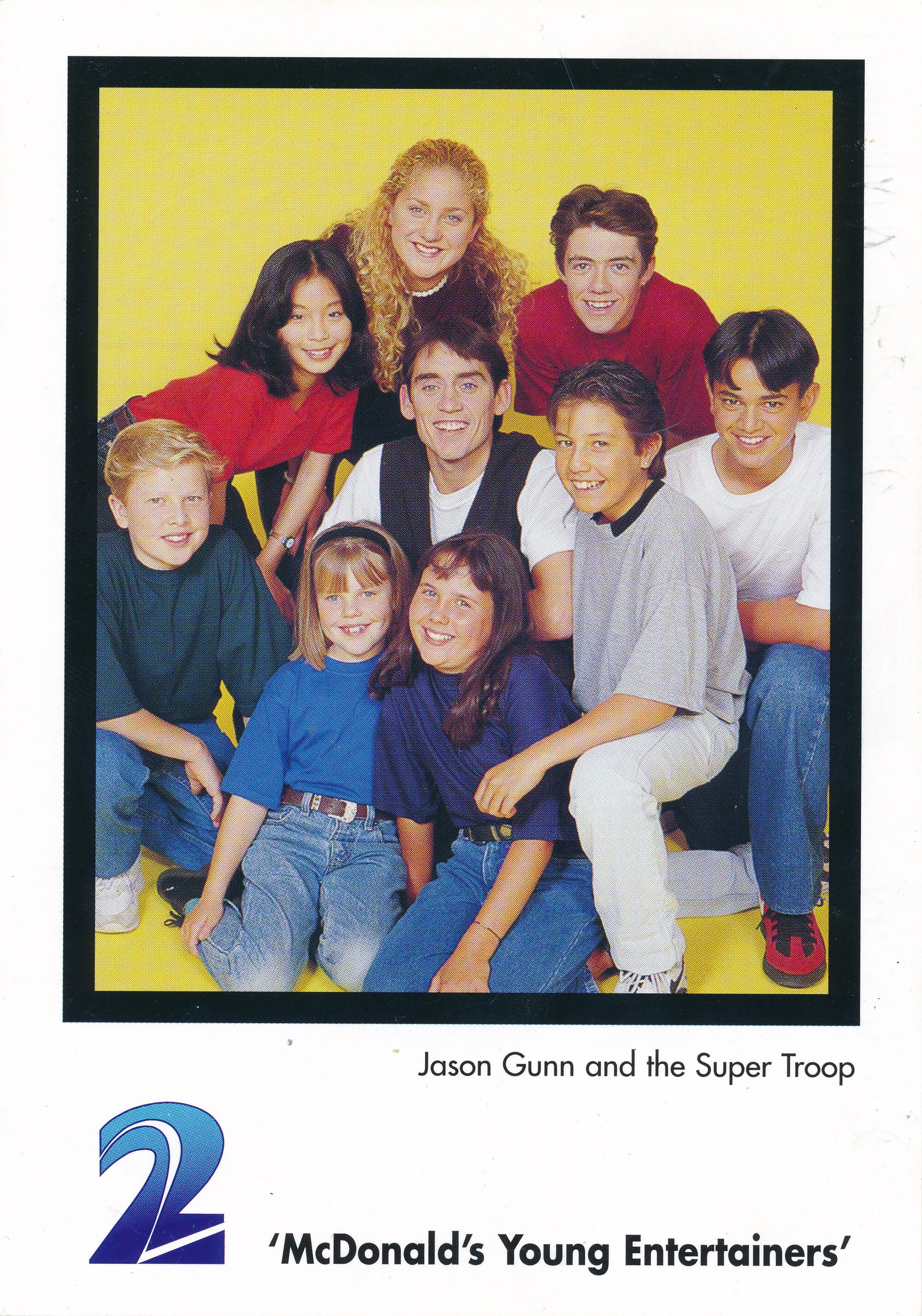 McDonald's Young Entertainers; Jason Gunn and the Super Troop; Postcard; 1998