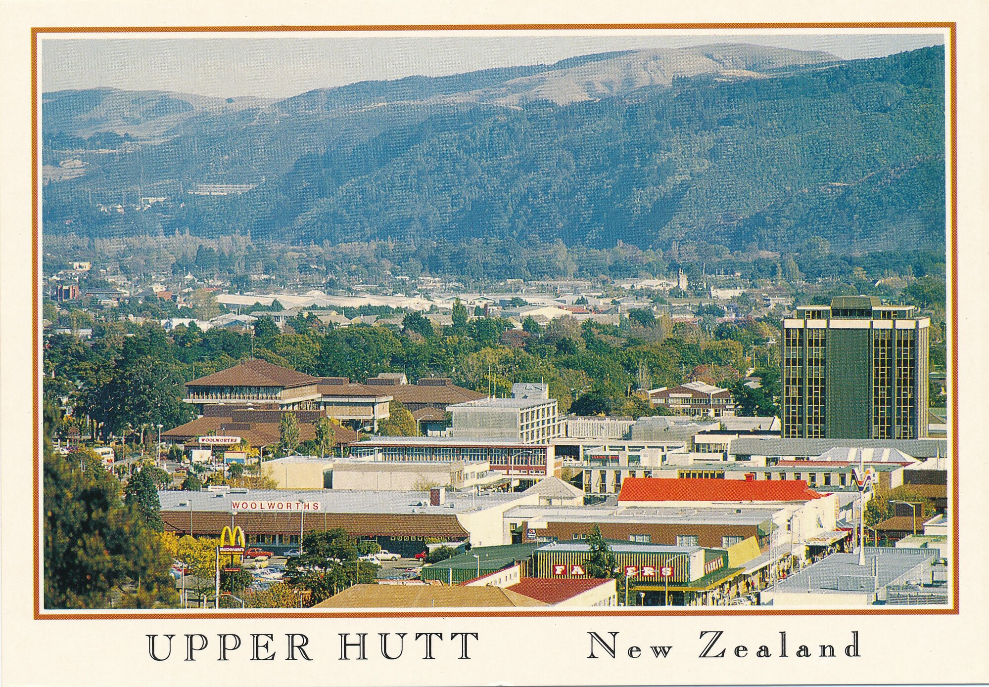 Postcard; Upper Hutt CBD; ca 1993