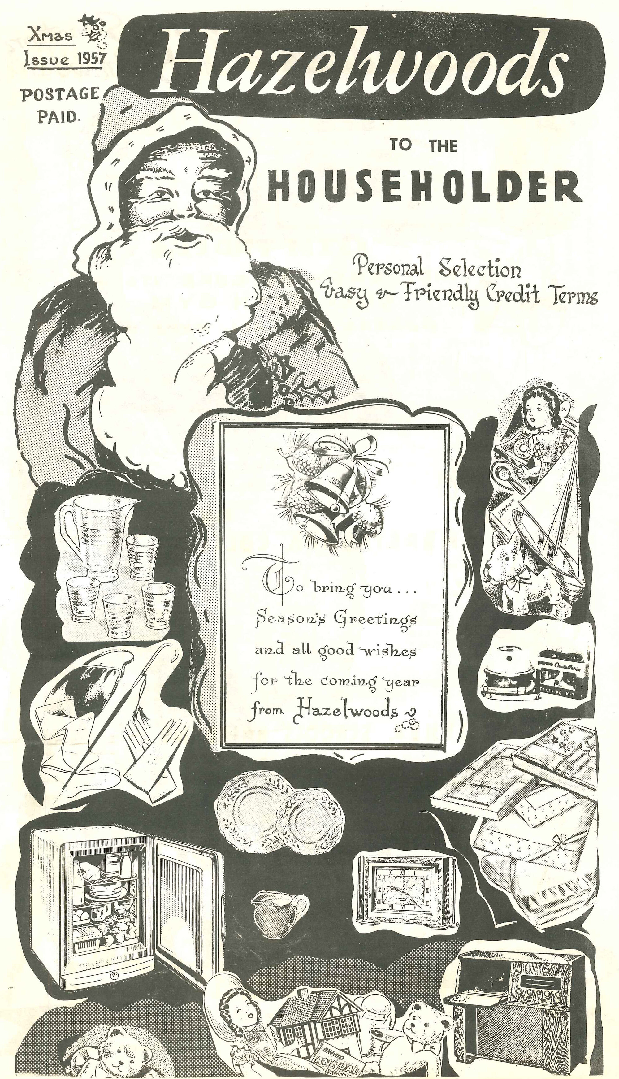 Hazelwoods Christmas Mailer; 1957
