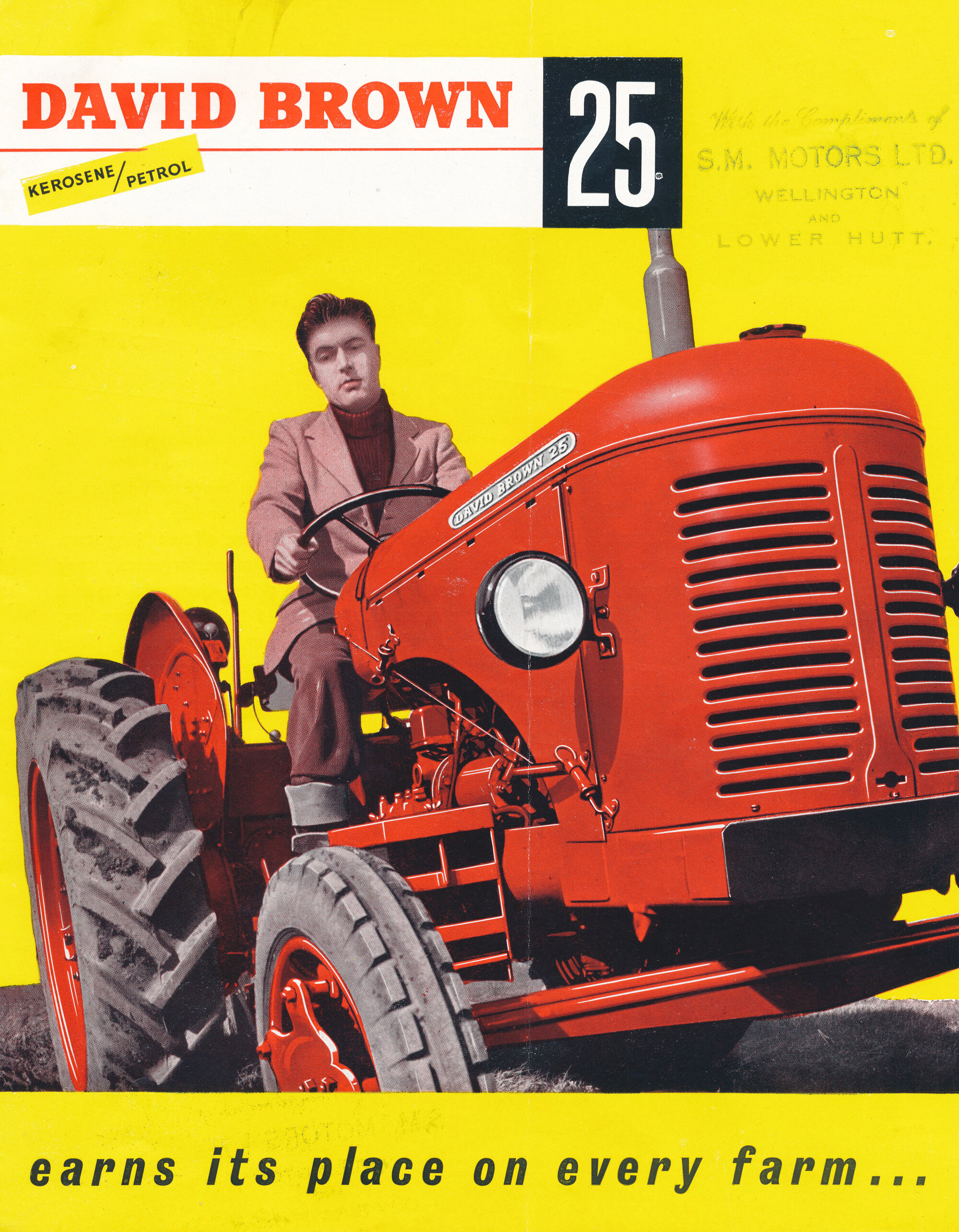 Wellington Racing Club; Cover of a David Brown 25 Tractor Brochure; 1956