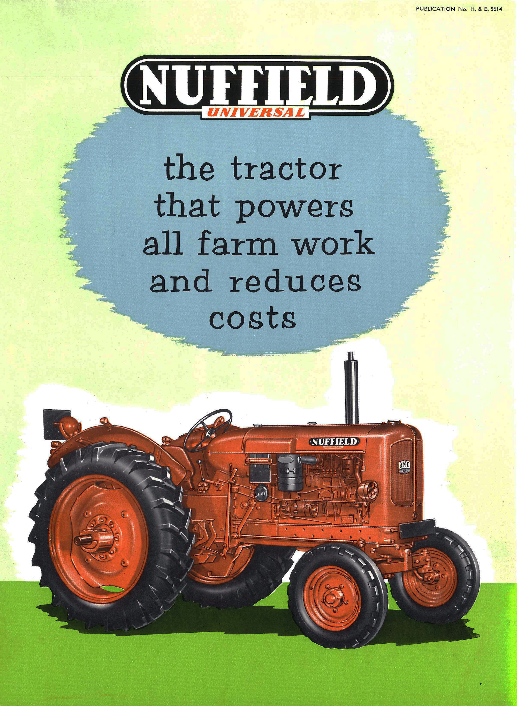 Wellington Racing Club; Cover of a Nuffield Universal Tractor Brochure; 1956