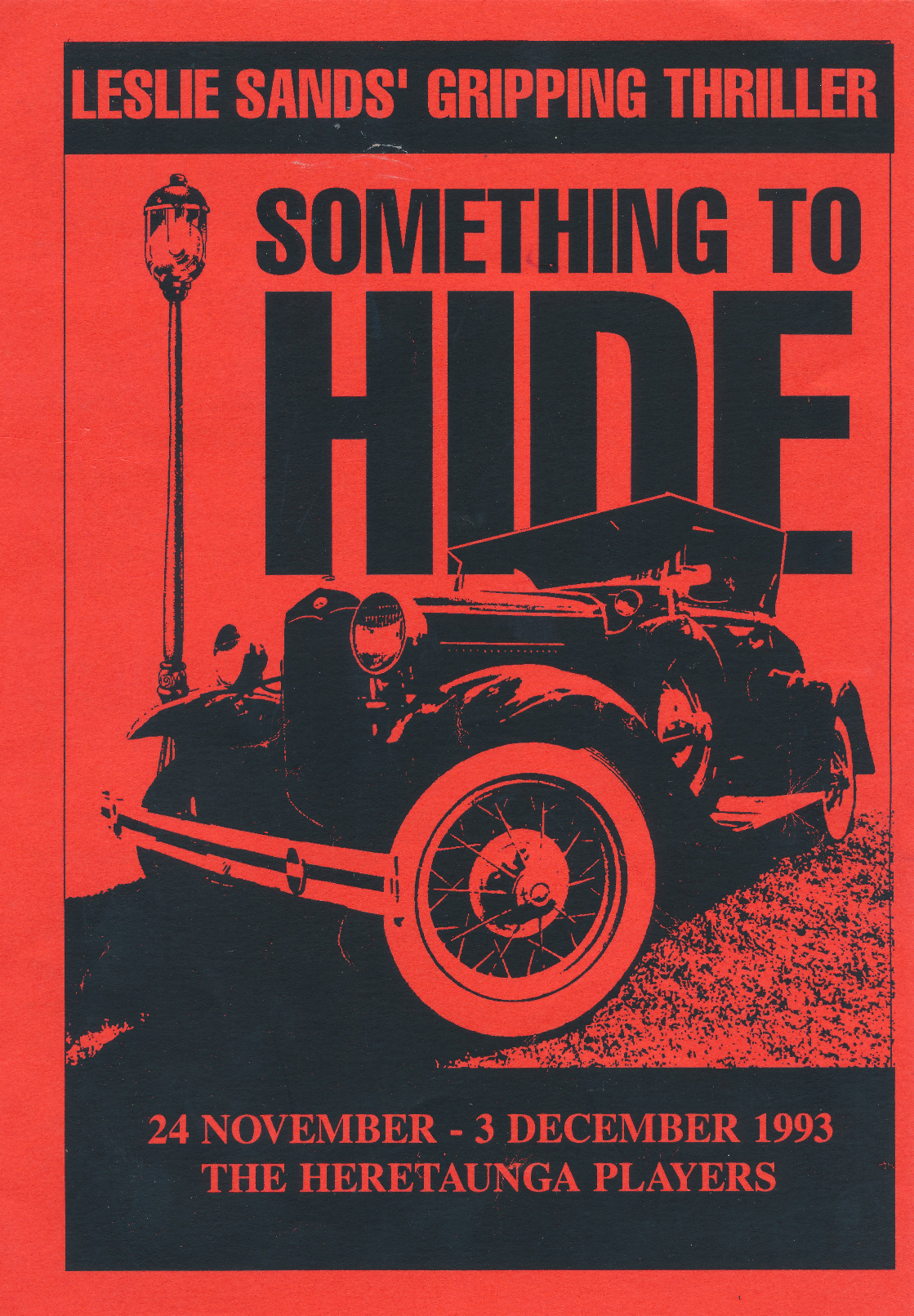 Heretaunga Players; Programme; Something to Hide