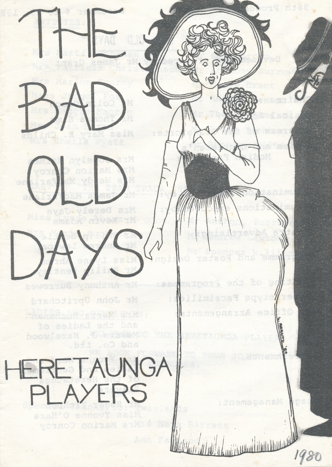Heretaunga Players; The Bad Old Days; Programme