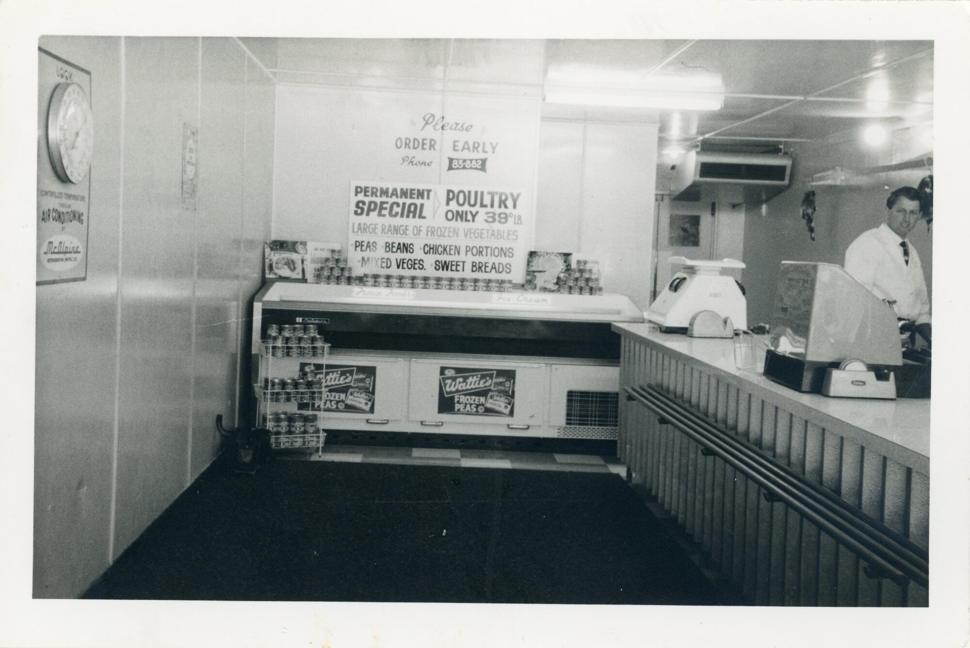 Maidstone Butchery; Customer Area; ca. 1966-1970