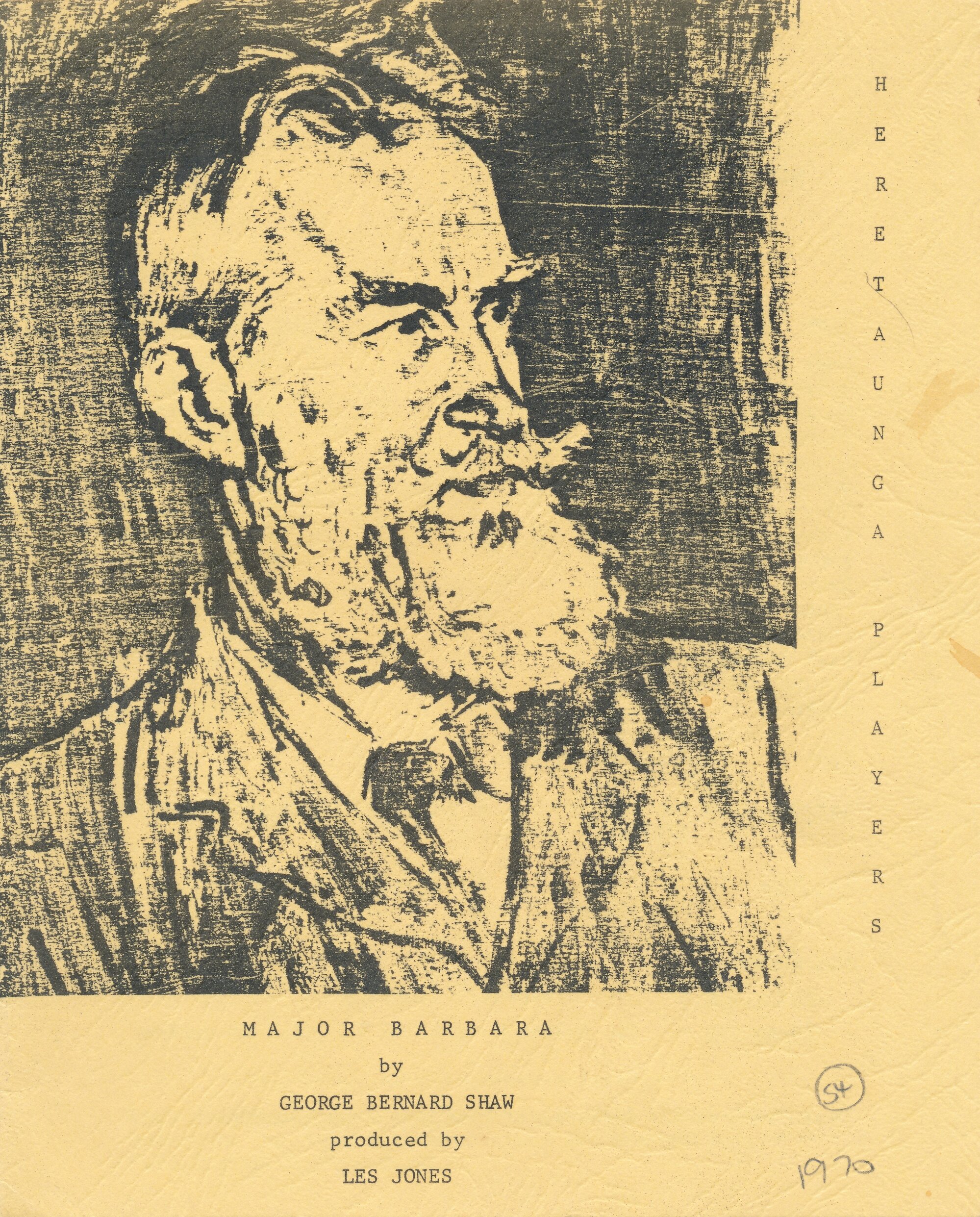 Heretaunga Players; Major Barbara Programme