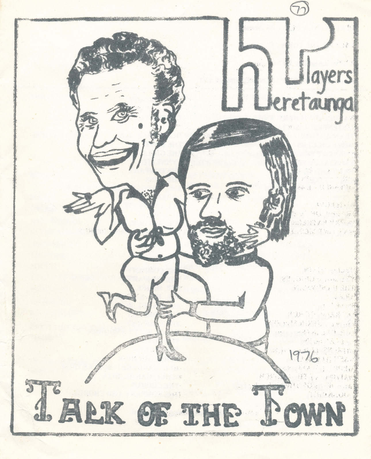 Heretaunga Players; Programme; Talk of the Town