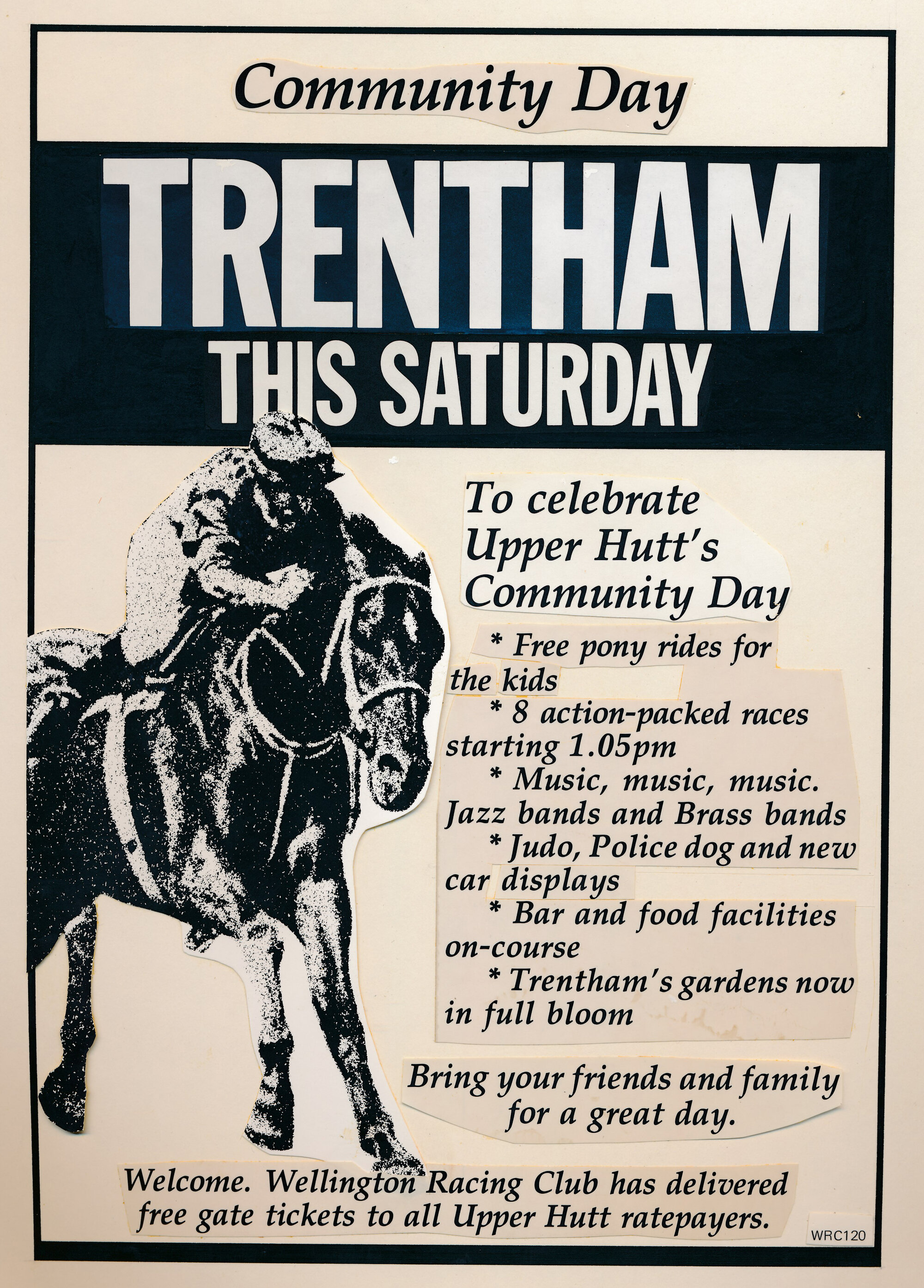 Wellington Racing Club; Advertising Mock Up; Community Day