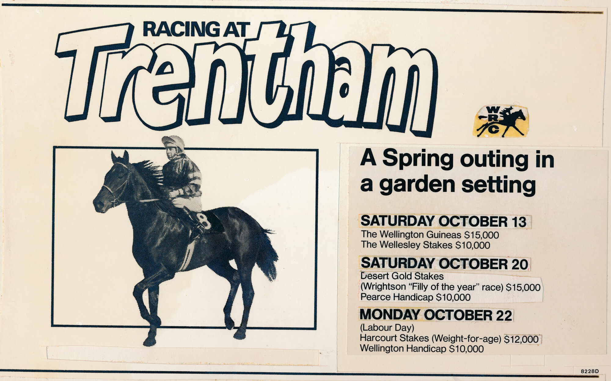 Wellington Racing Club; Advertising Mock Up