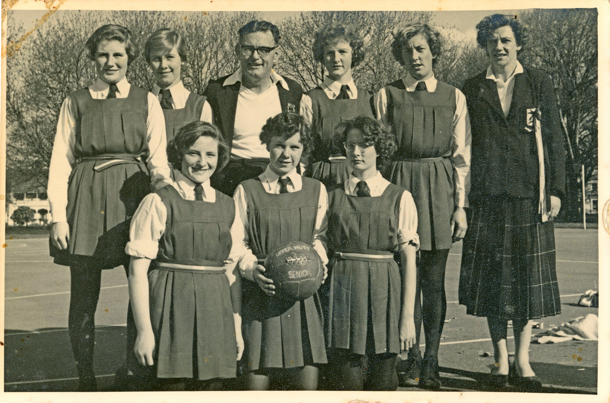 Upper Hutt Basketball [Netball] Club Seniors Team, ca; 1958