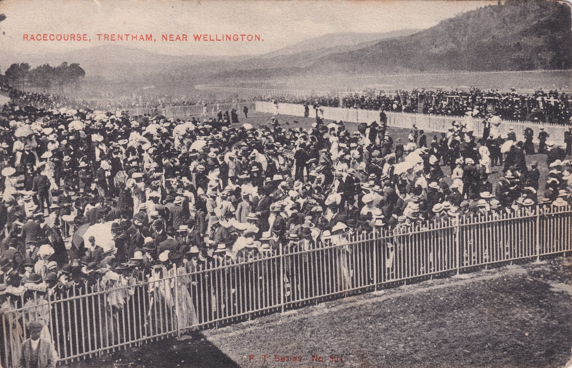 Crowd at Trentham Racecourse; No Date