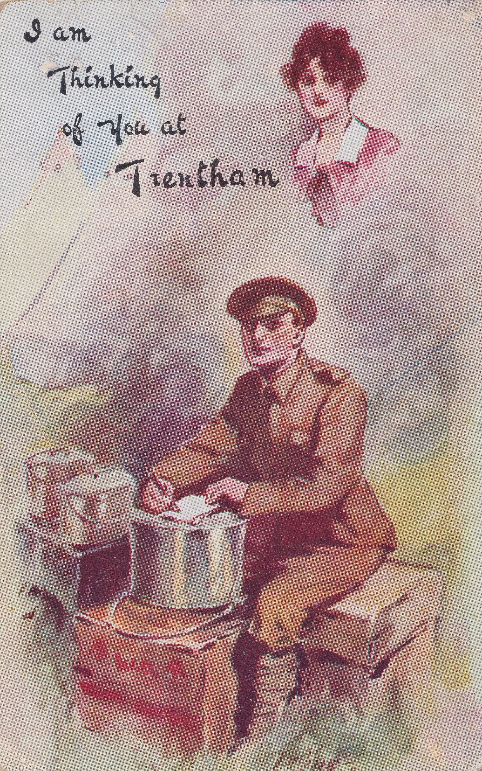 Postcard; I am thinking of you at Trentham; ca 1914-1918