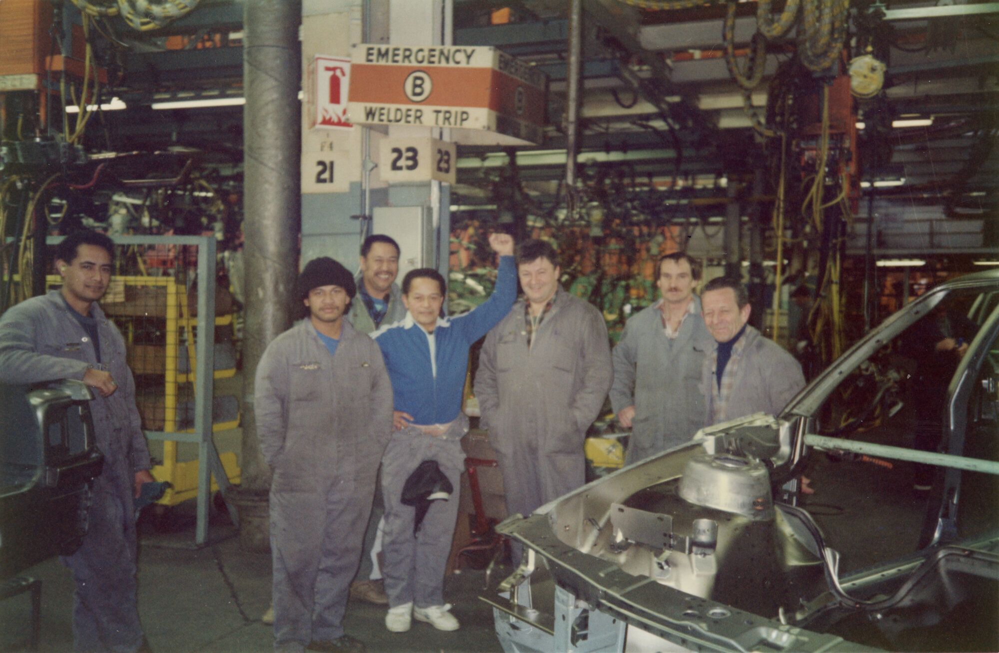 General Motors; Workers Inside the Factory; ca. 1990