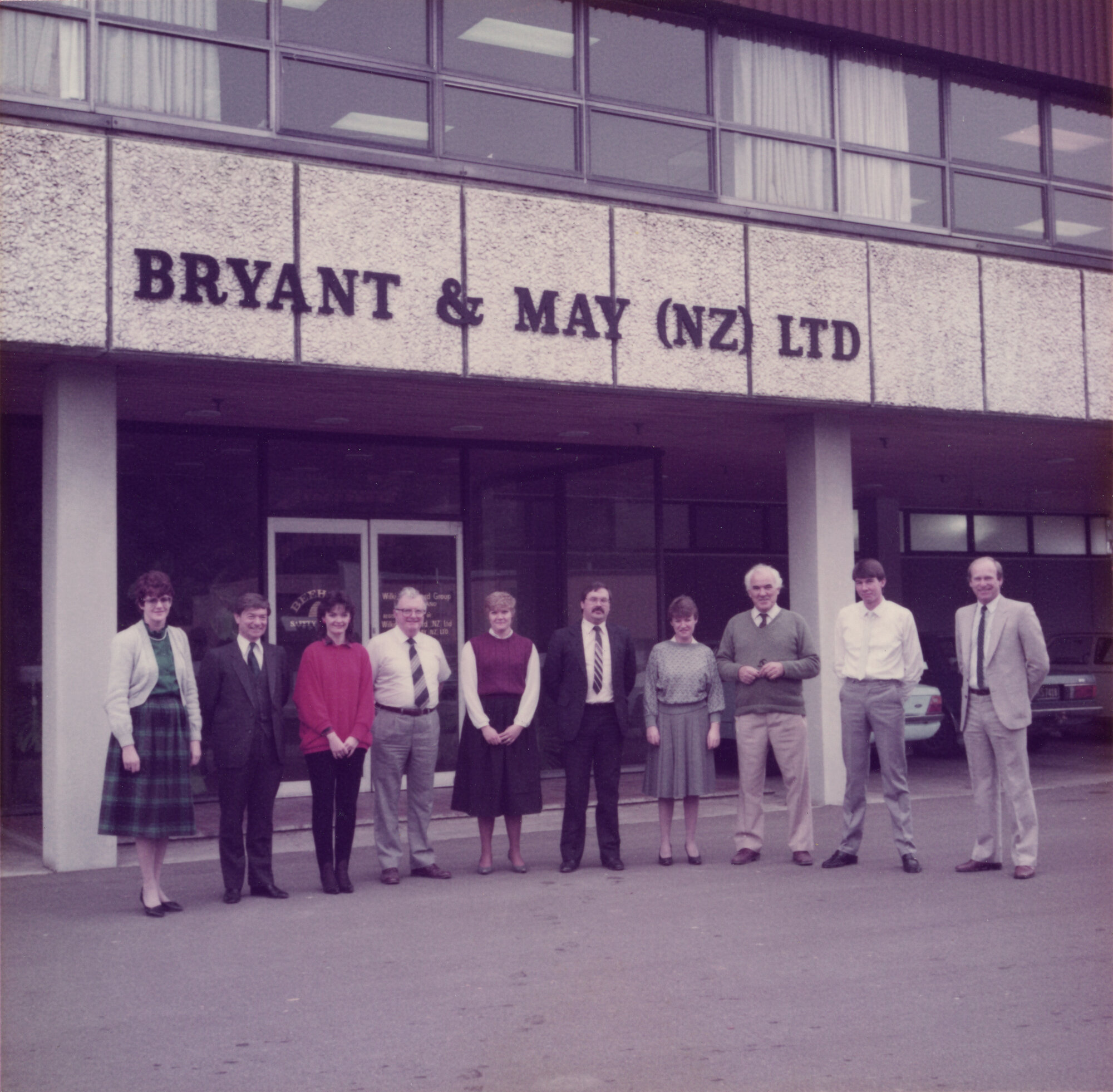 Bryant &amp; May; Staff Outside Factory; 1985