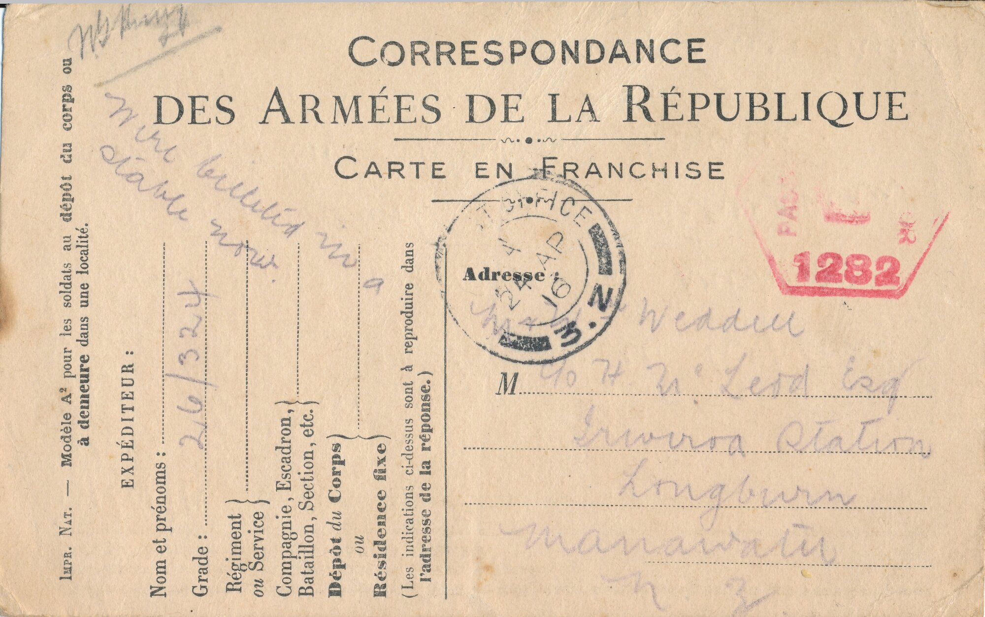 Weddell WW1 Postcard 11