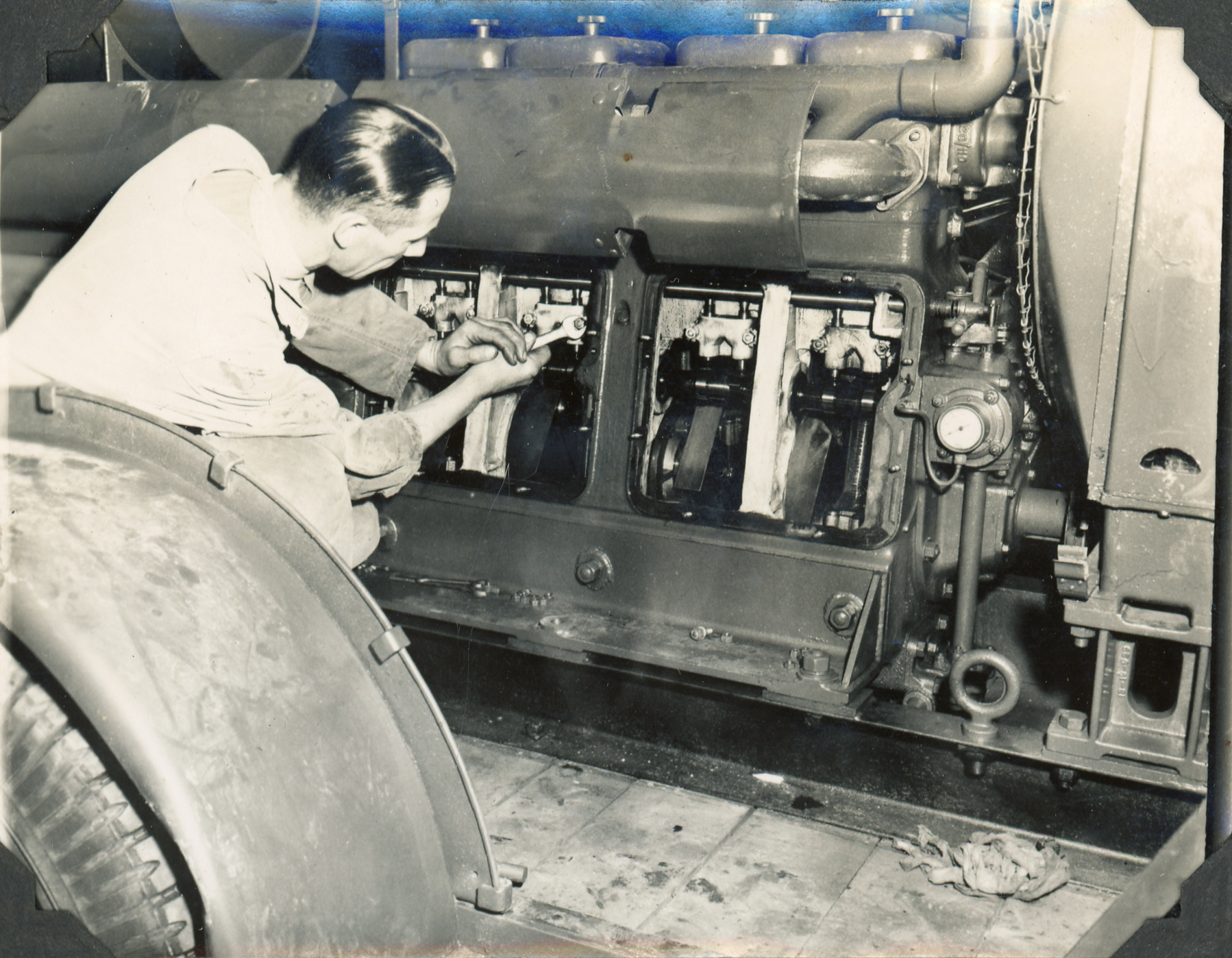 Trentham Military Camp; Sergeant Dunn; ca. 1947-1955