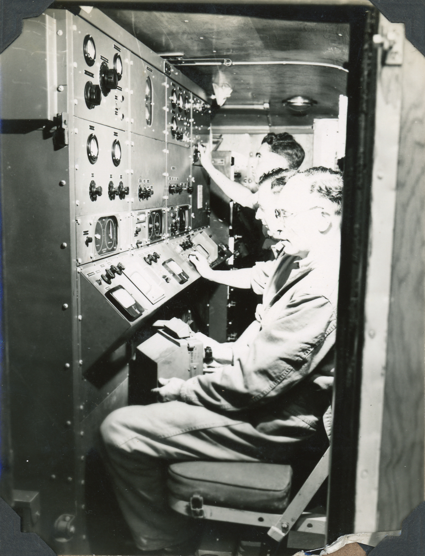 Trentham Military Camp; Corporal Morgan, Corporal Harris, and Sergeant King; ca. 1947-1955