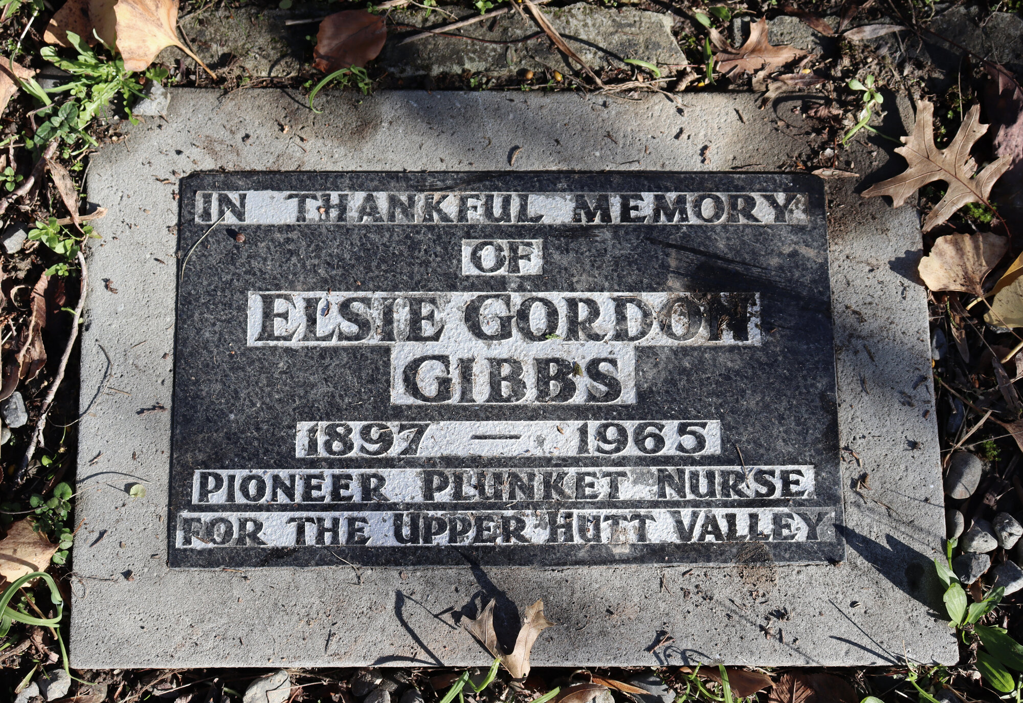 Grave of Elsie Gibbs; St John's Anglican Church; Trentham