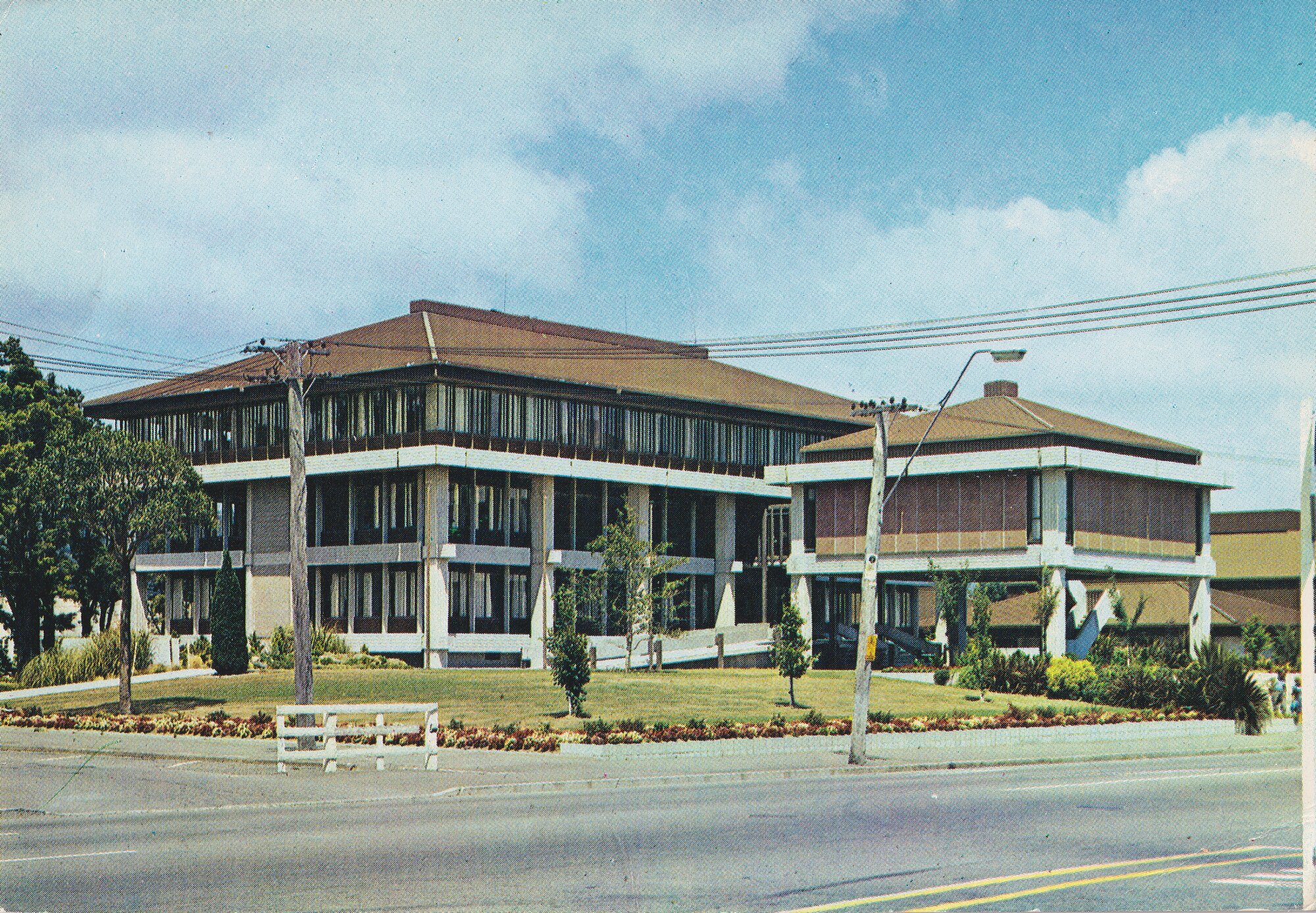 Upper Hutt Civic Centre Postcard; ca. early 1970s
