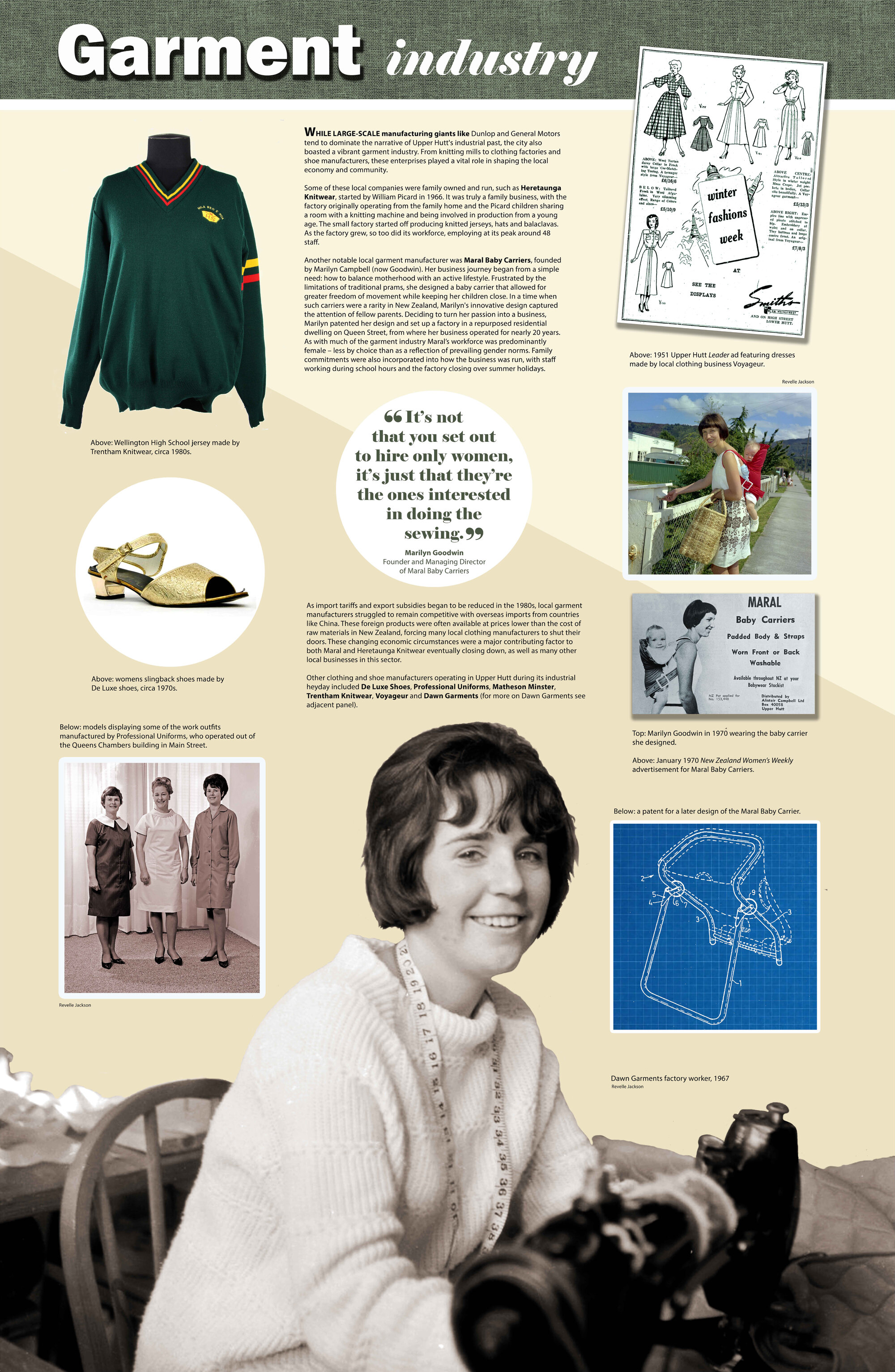 Upper Hutt: City of Industry Exhibition; Garment Industry Panel 2; 2024 