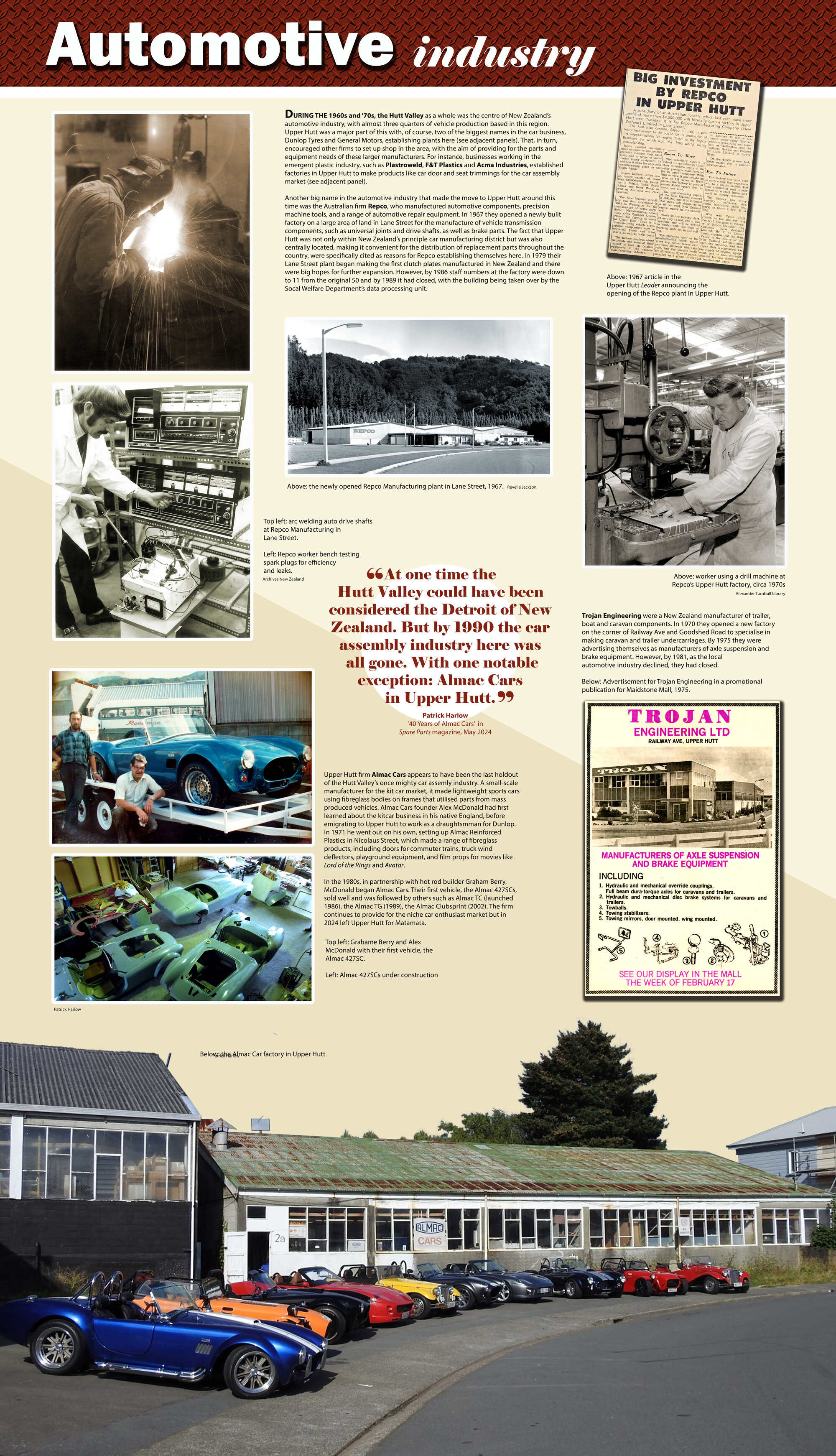 Upper Hutt: City of Industry Exhibition; Automotive Industry Panel; 2024