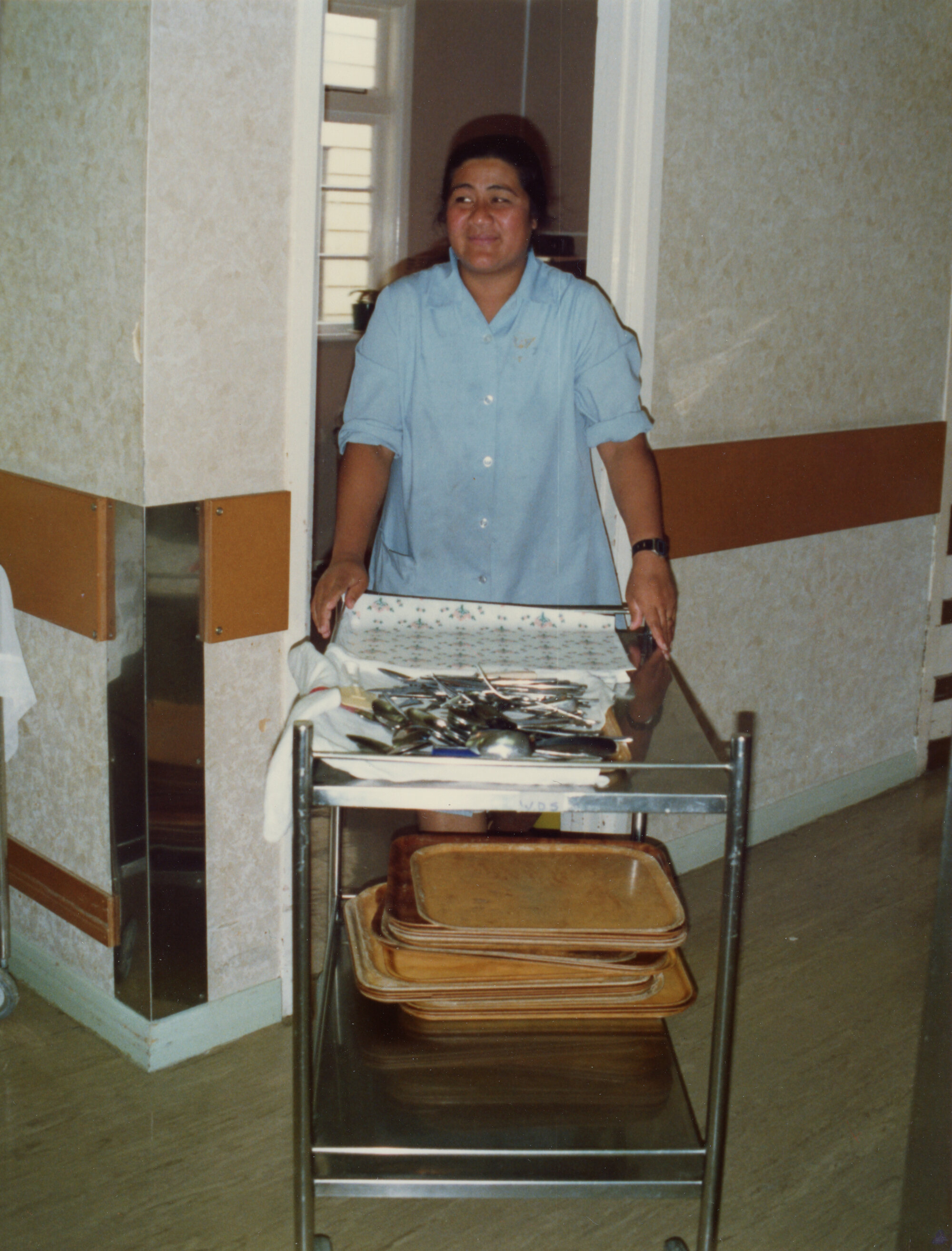 Silverstream Hospital; Preparing for a Meal; 1988