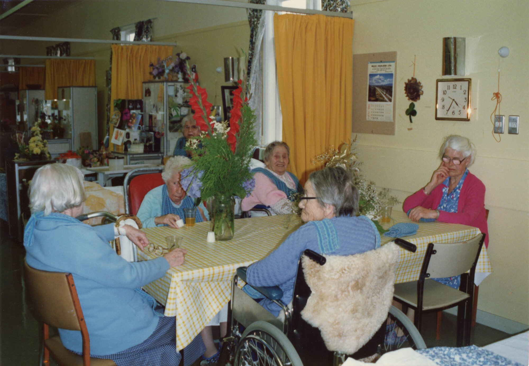 Silverstream Hospital; Patients Seated at Table; 1988