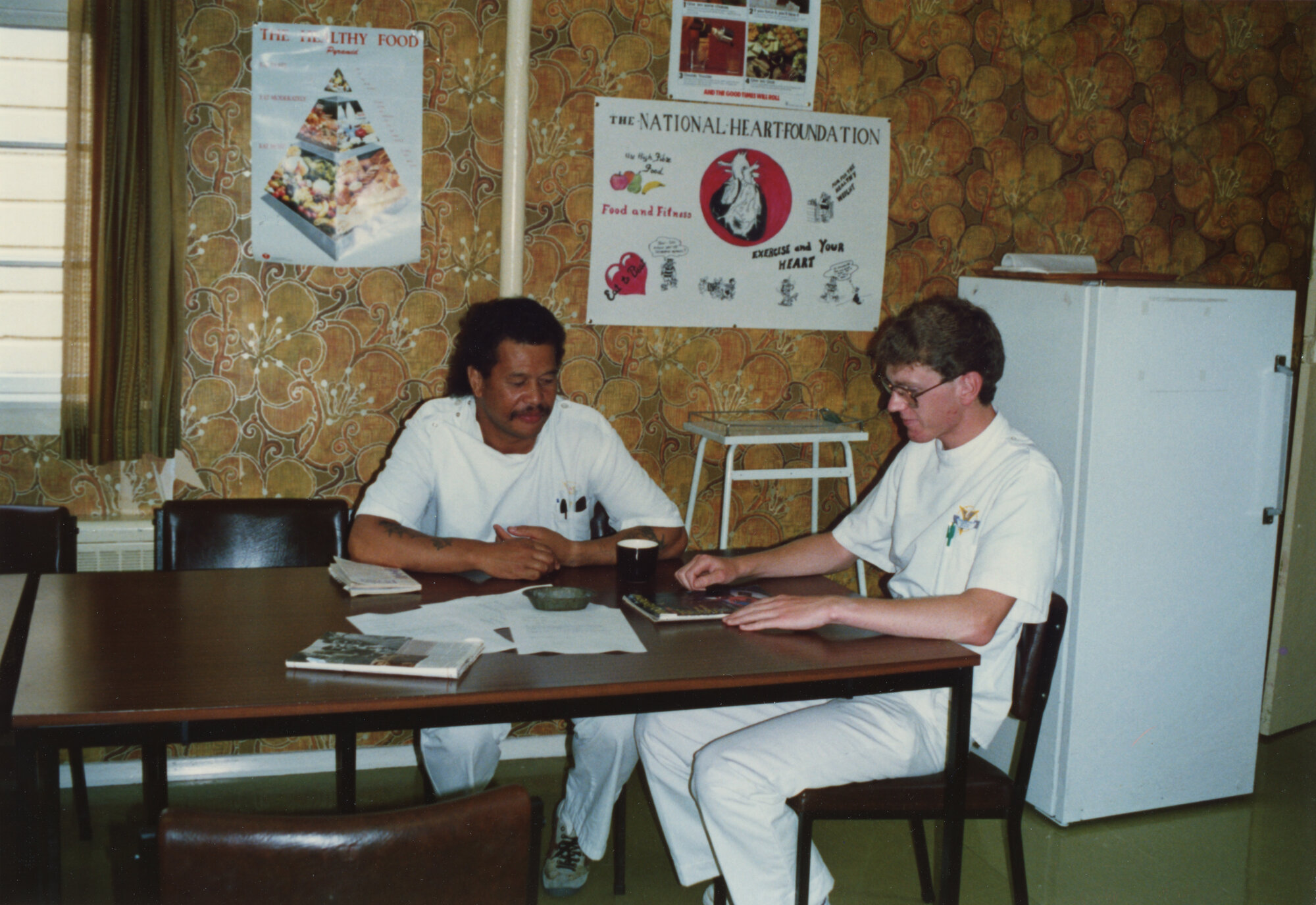 Silverstream Hospital; Orderlies in the Dining Room; 1988