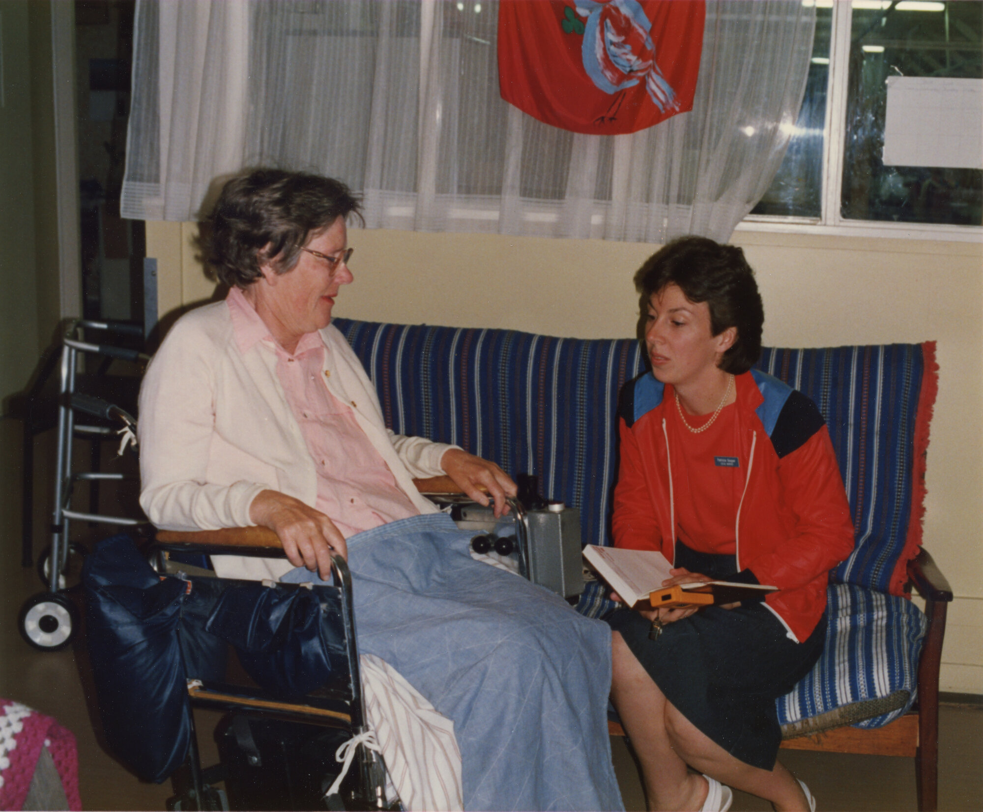 Silverstream Hospital; Social Worker with Patient; ca. 1989