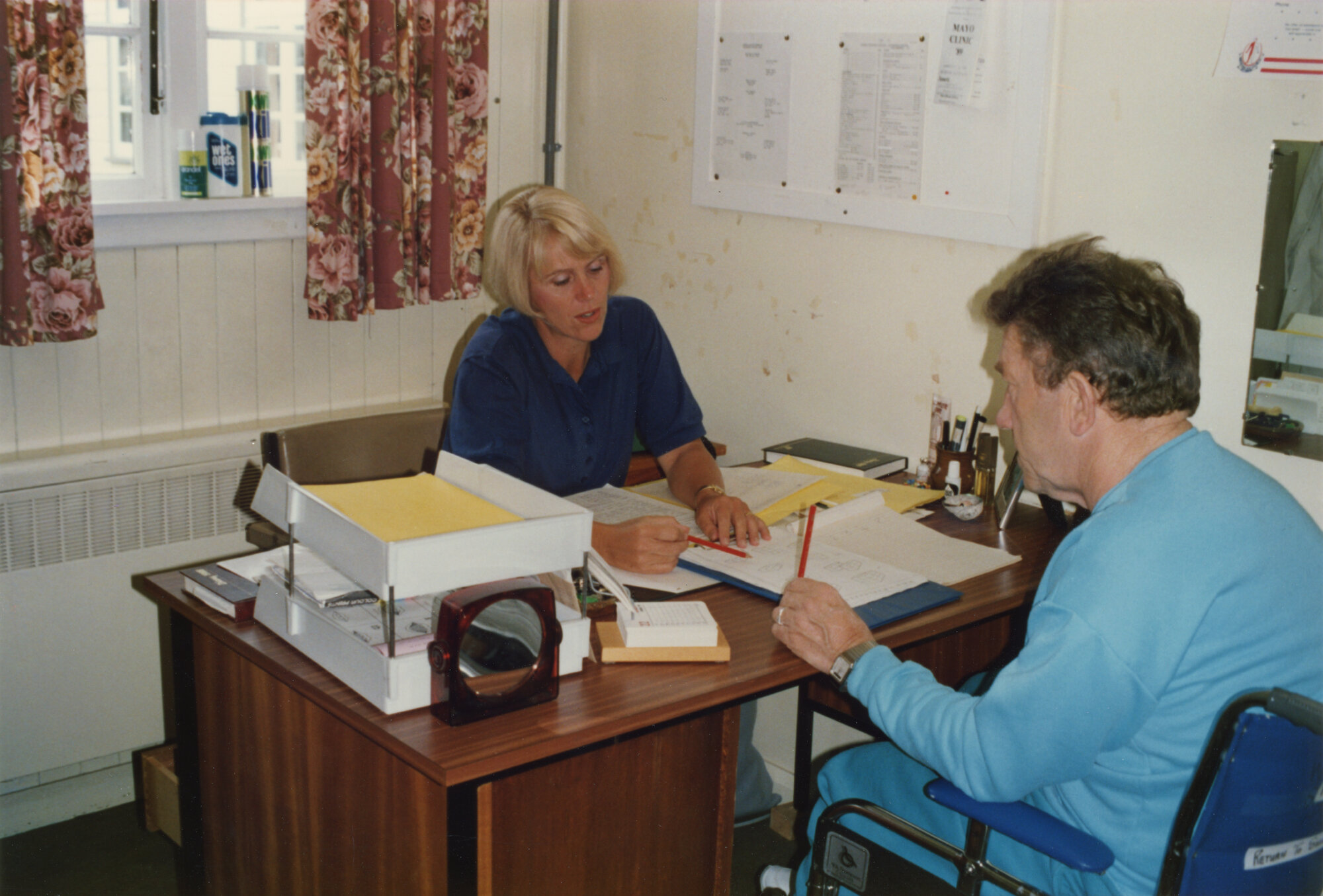 Silverstream Hospital; Speech Therapist with Patient; ca. 1989