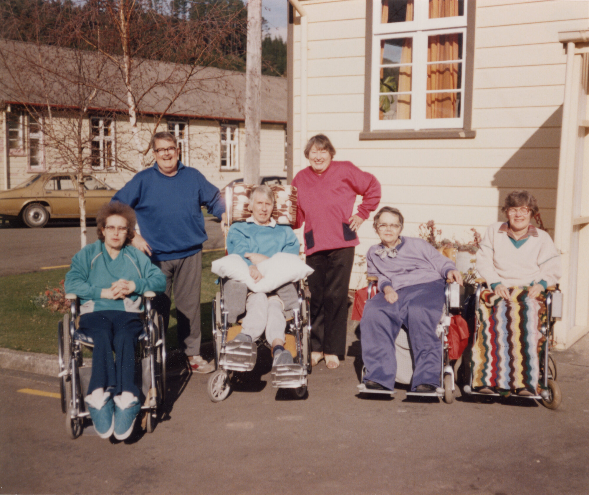 Silverstream Hospital; Patients Outside; ca. 1988