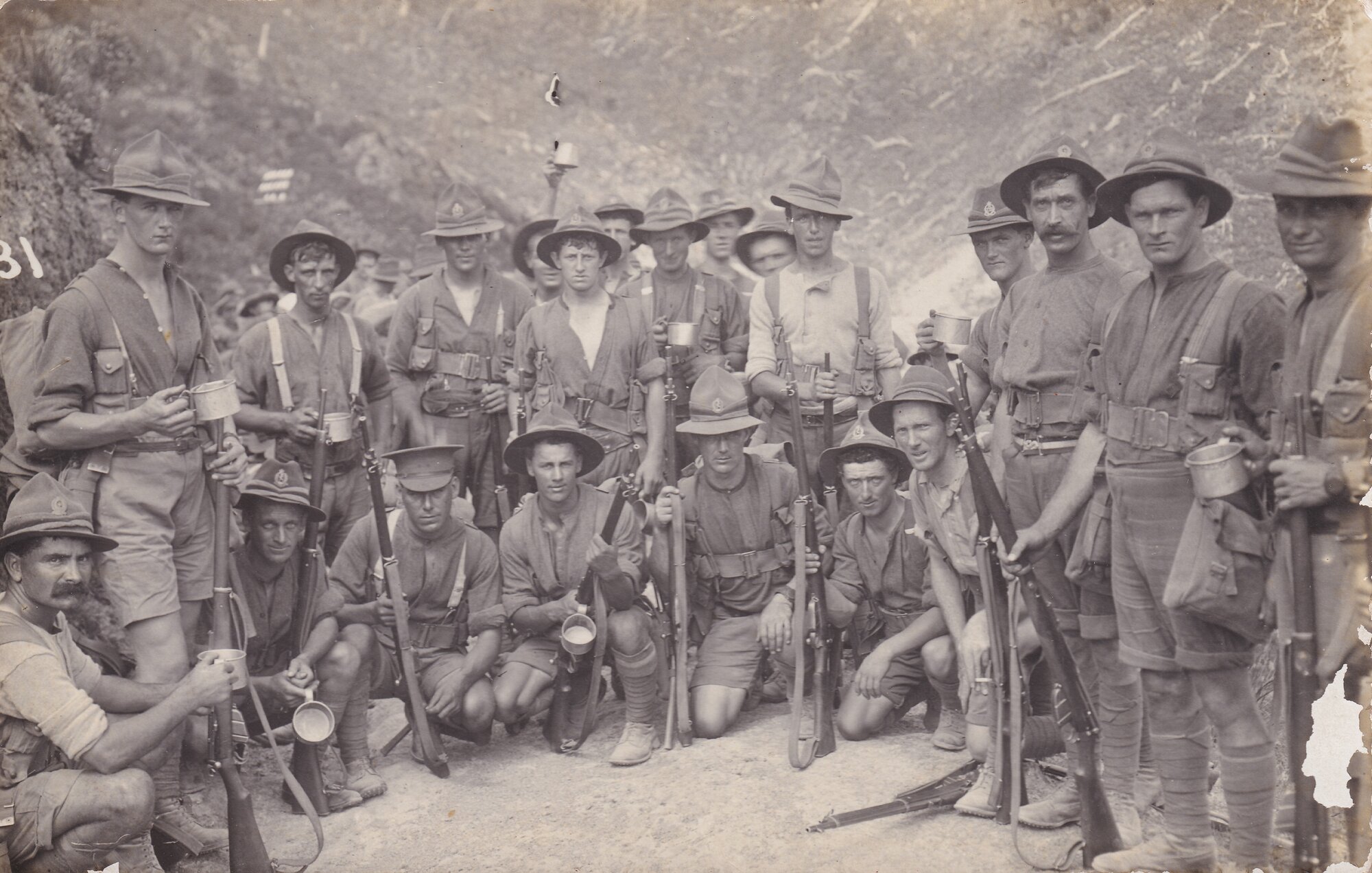 Soldiers Marching Over the Rimutakas; ca. 1915-1918