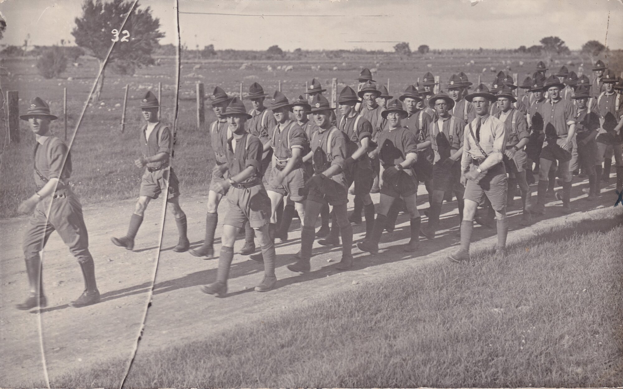 Soldiers Marching Over the Rimutakas; ca. 1915-1918