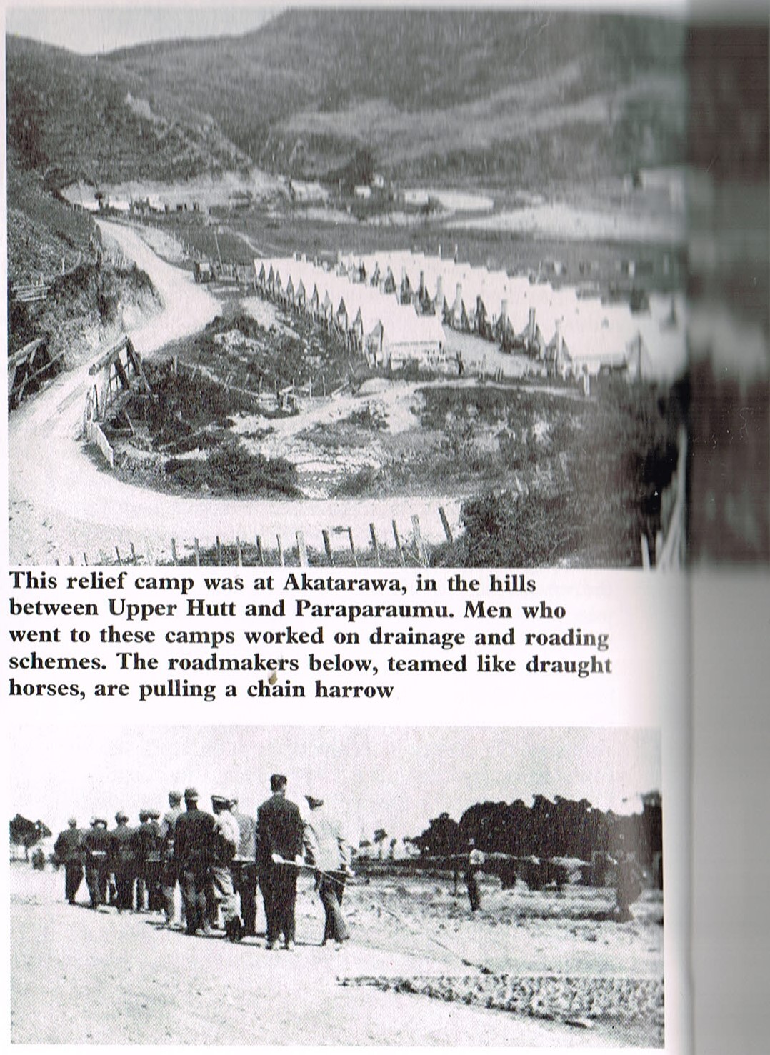Akatarawa Unemployment Roading Relief Camp; 1932