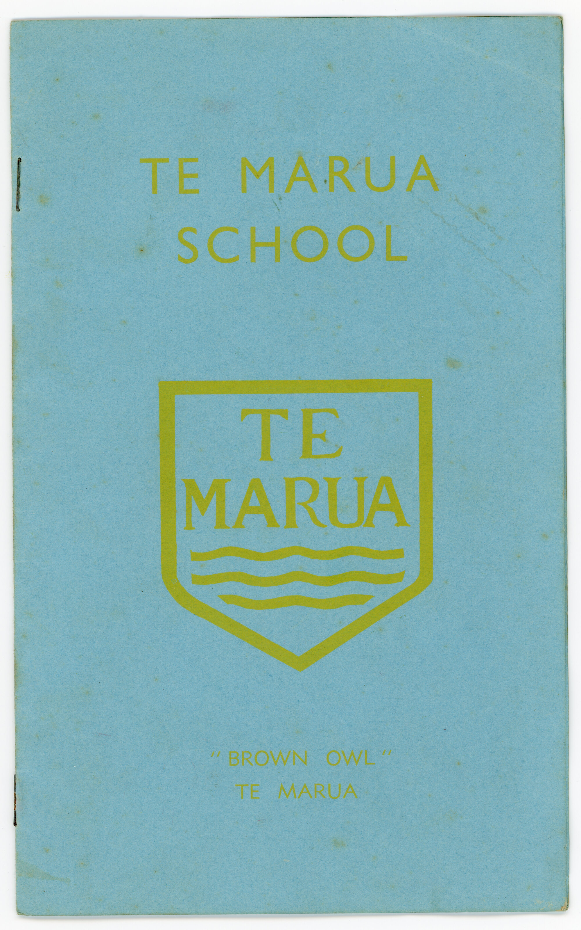Te Marua School Leavers Booklet; December 1969