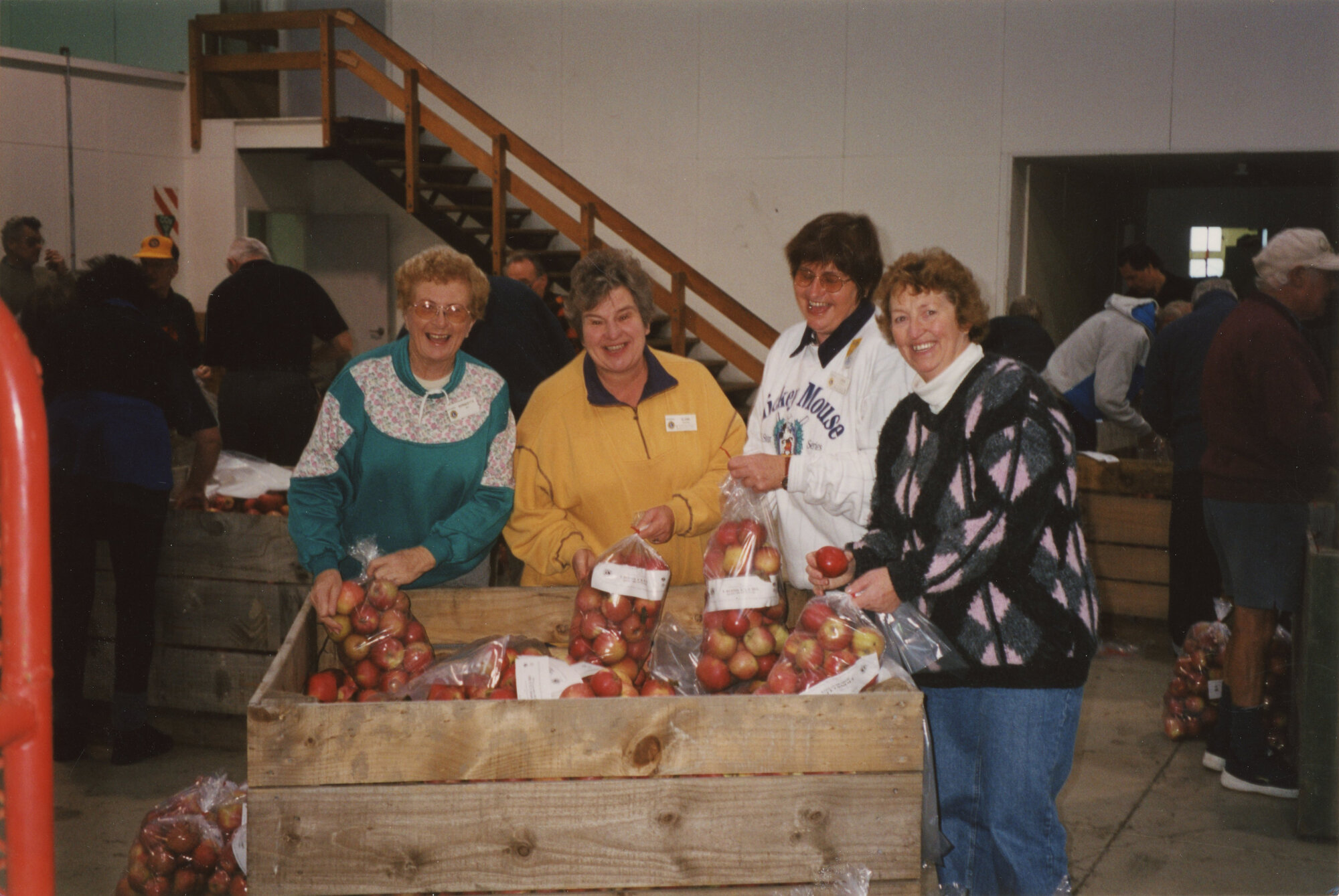 Heretaunga Lions Club; Packing Apples; ca. early 2000s