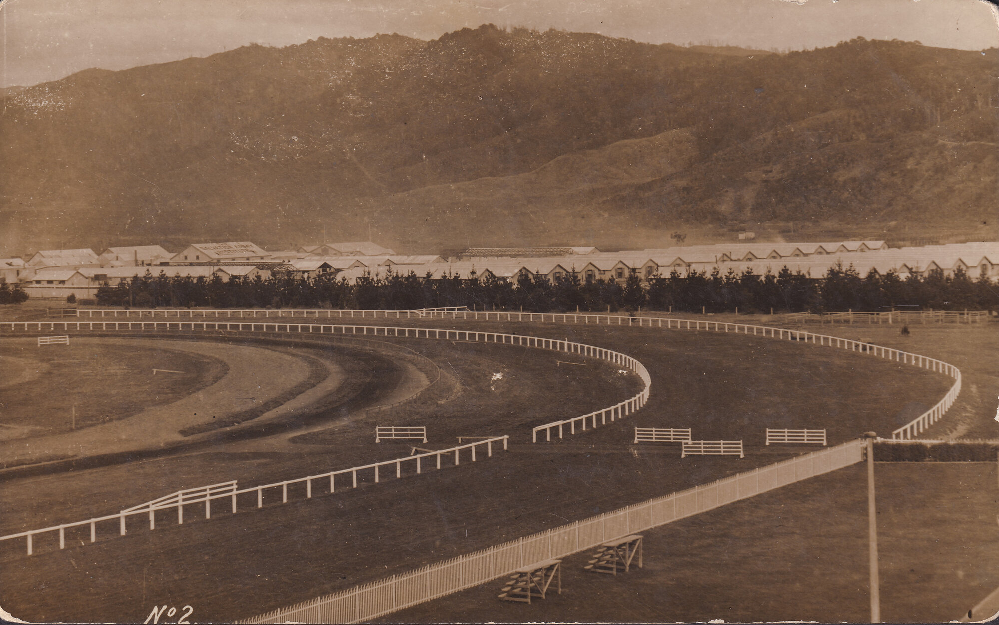 Panorama of Trentham Military Camp; No date