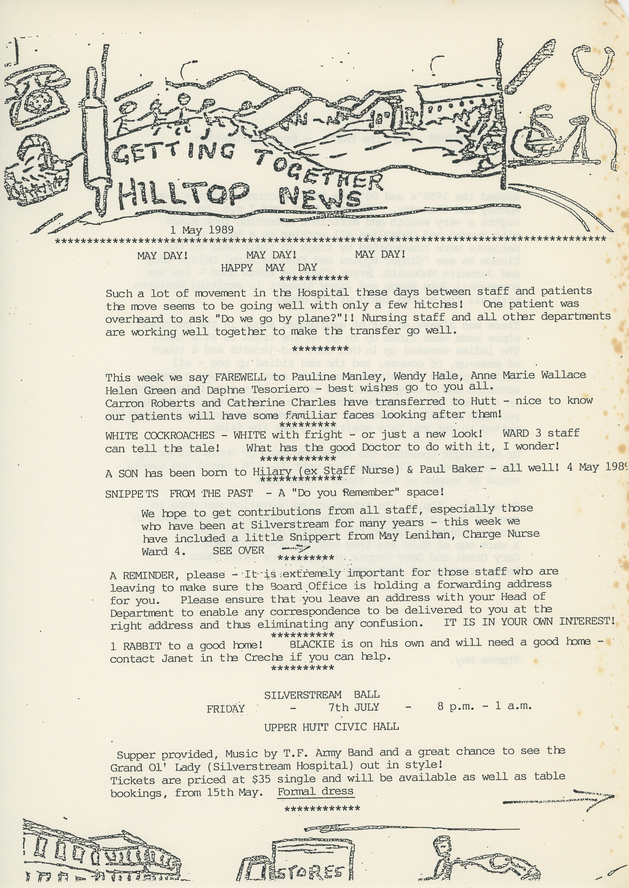 Getting Together: Hilltop News; 1 May 1989