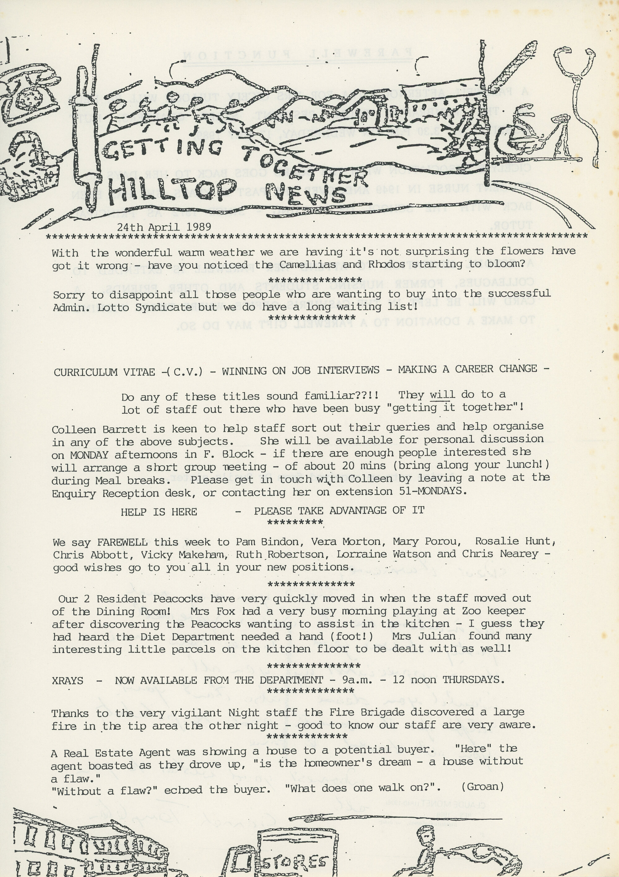 Getting Together: Hilltop News; 24 April 1989