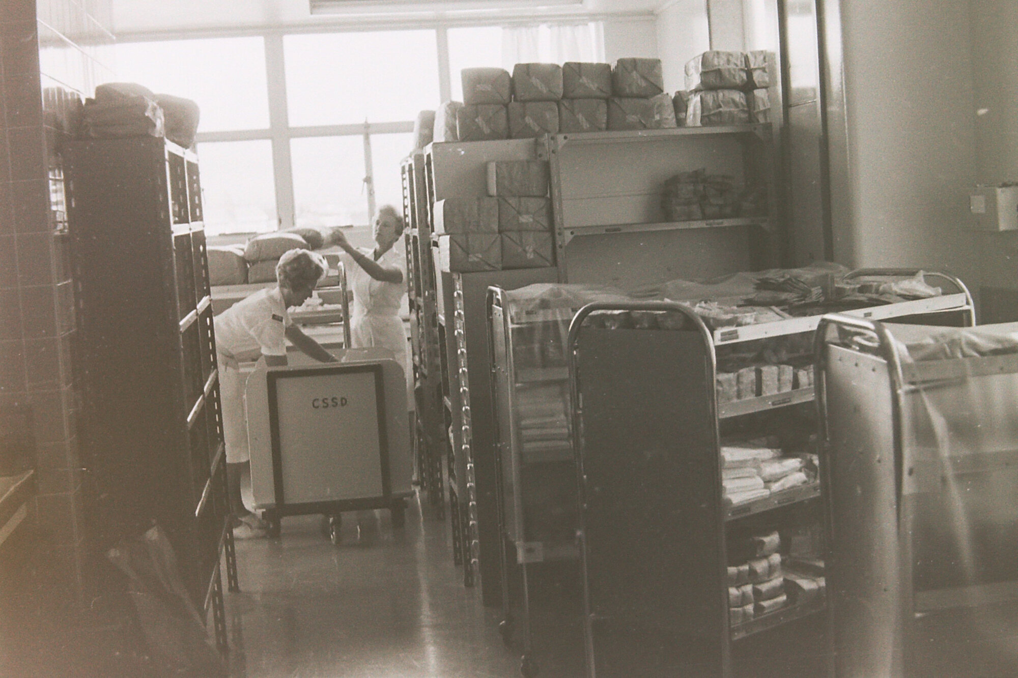 Tasman Vaccine Laboratory; Storage Room; ca. 1968