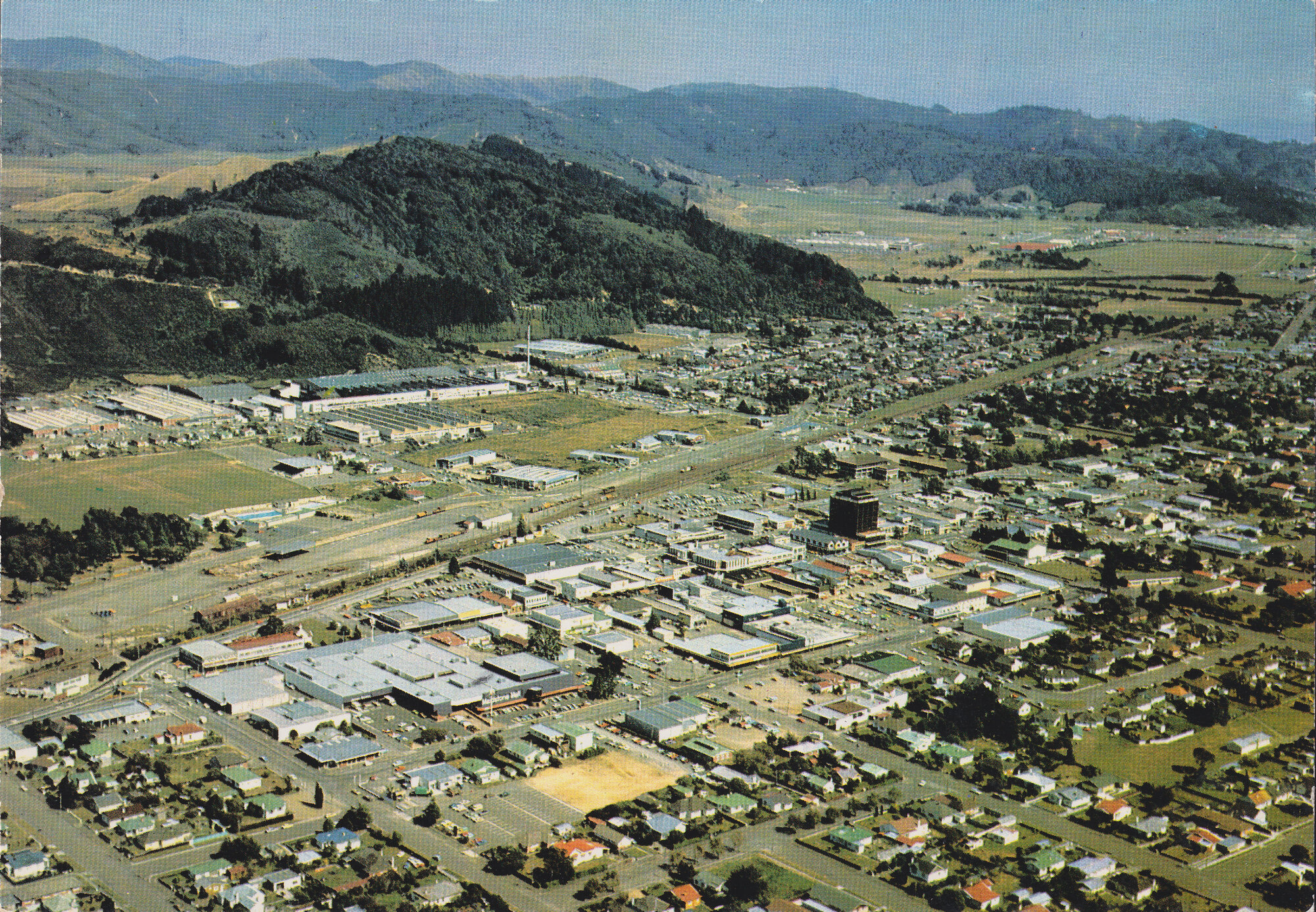 Upper Hutt CBD Aerial; ca. 1974-1978