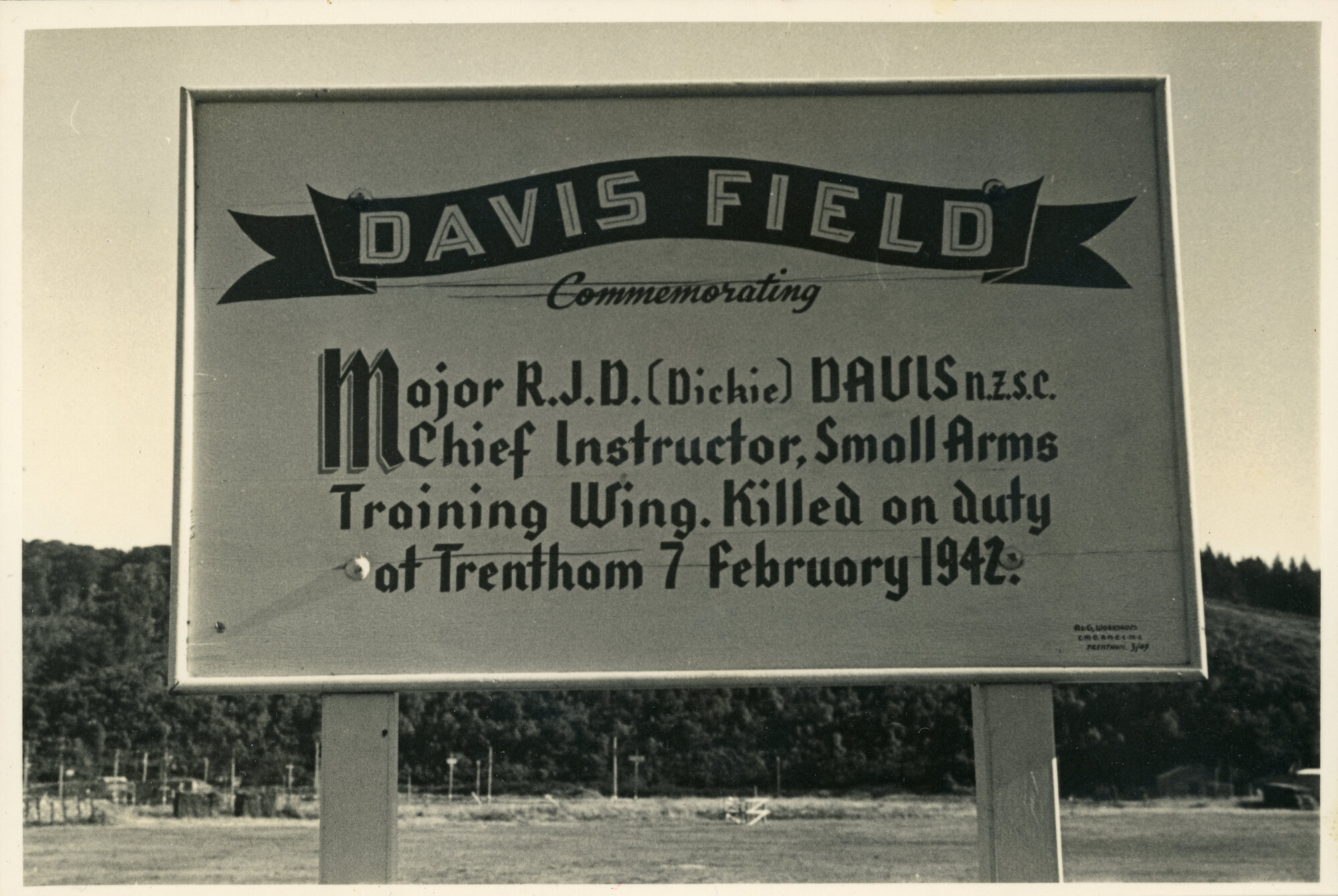 Trentham Military Camp; Davis Field; ca. 1940s