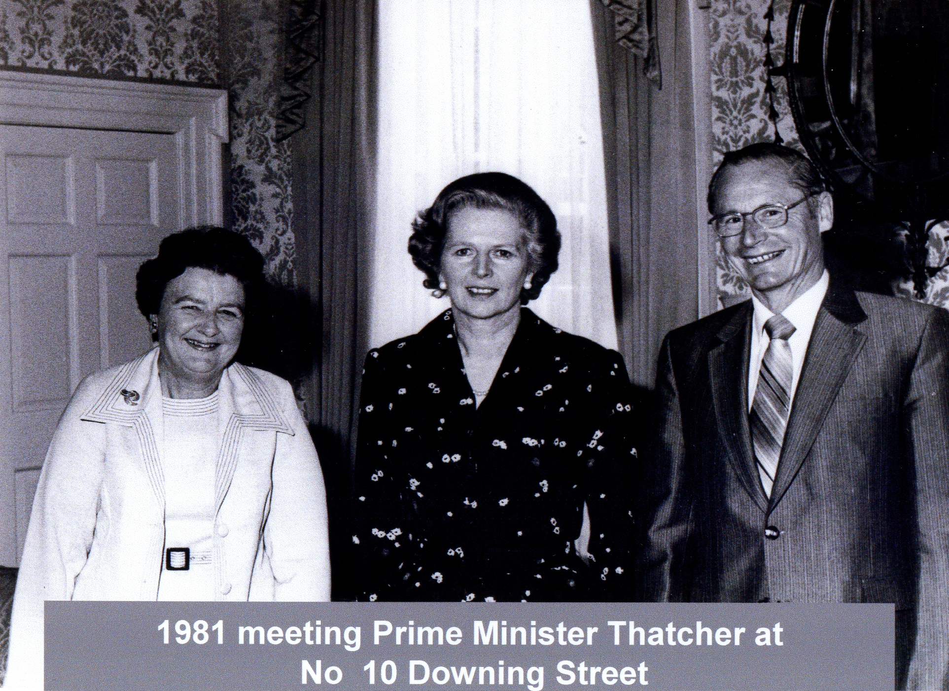 Sir George Chapman; Visiting Margaret Thatcher; 1981