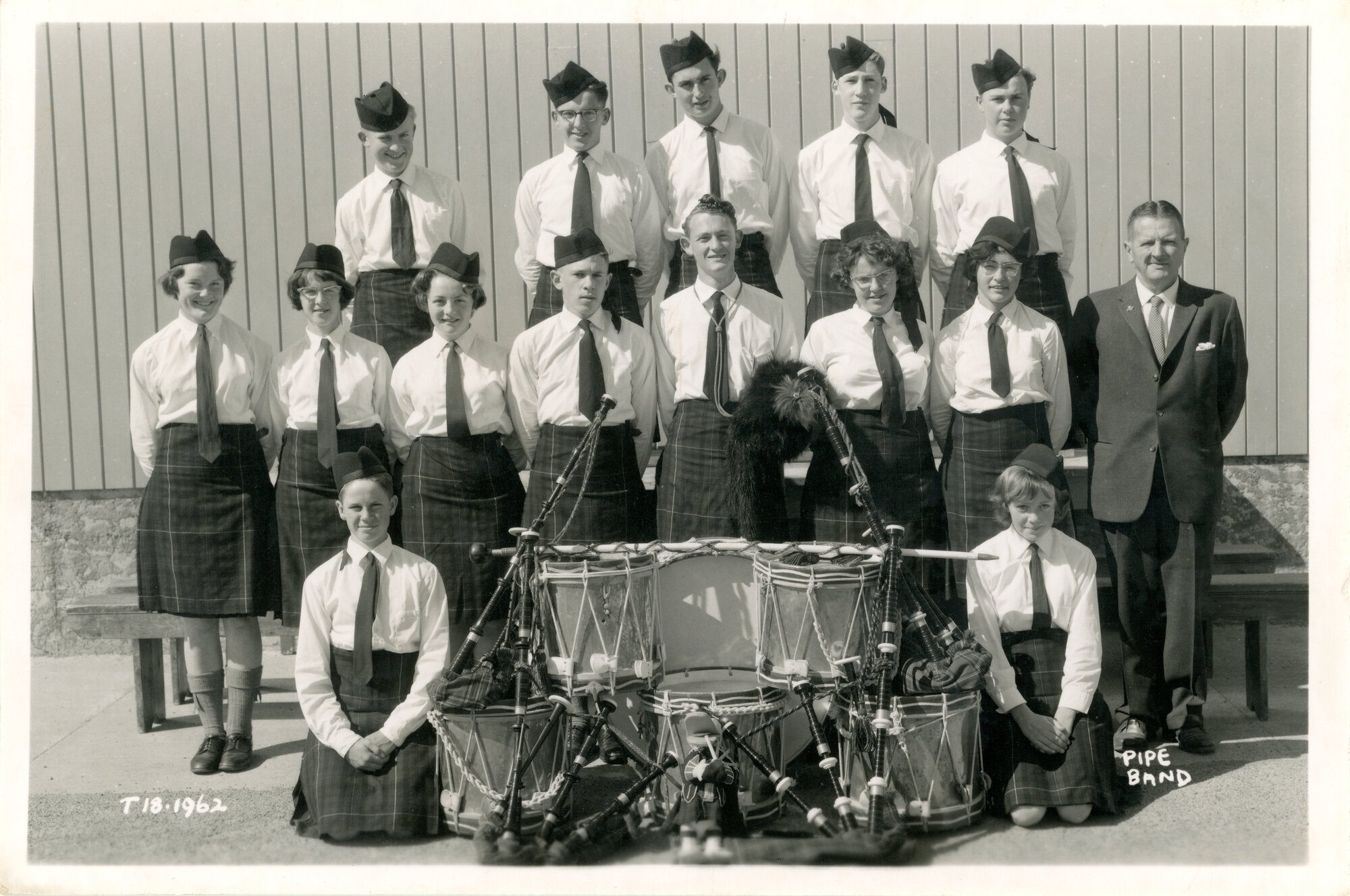 Heretaunga College; Pipe Band; 1962