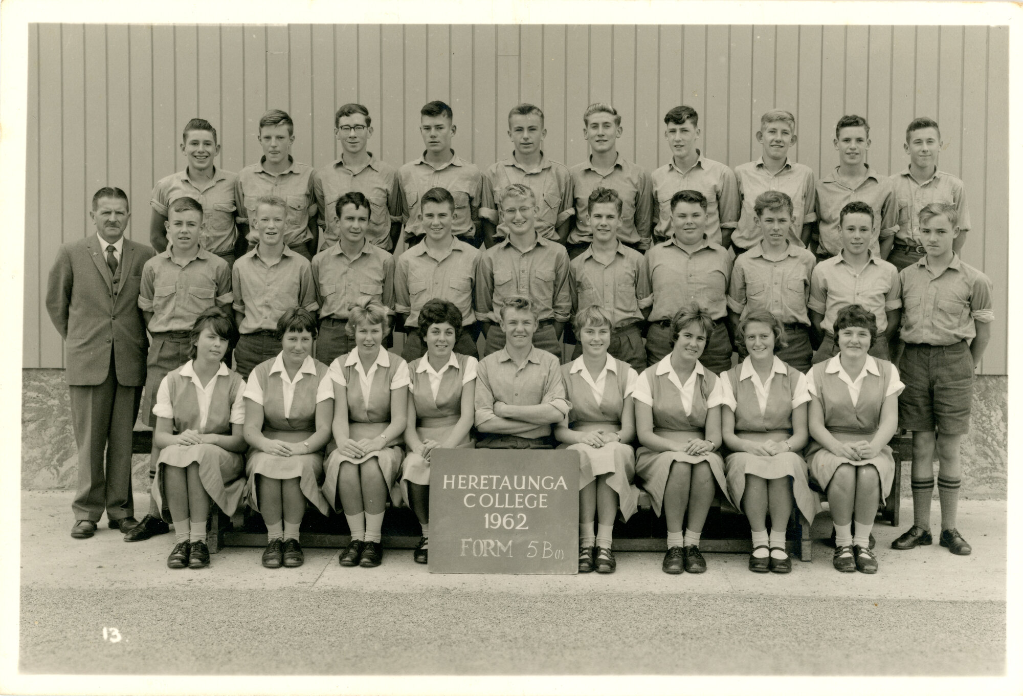 Heretaunga College; Form 5B(1); 1962