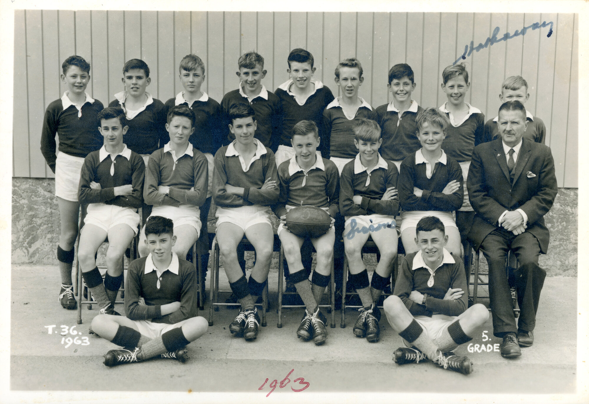 Heretaunga College; Rugby Team 5th Grade; 1963